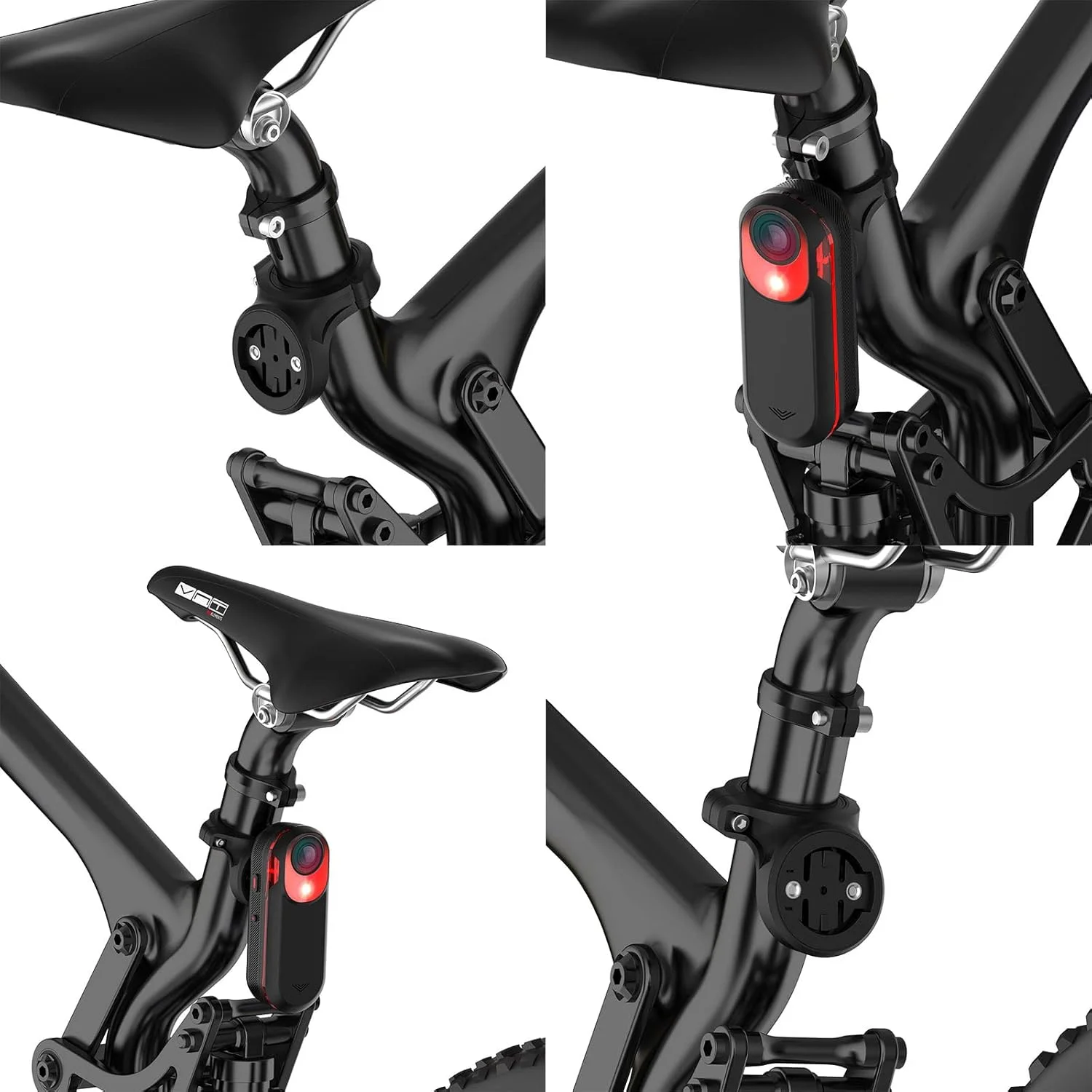 نگهدارنده چراغ عقب دوچرخه HUAYUWA سازگار با Garmin Varia RTL510 RTL515 RVR315 Edge 130 530 830 1030 1040 - مناسب برای میله های 25.4mm 28.6mm 31.4mm