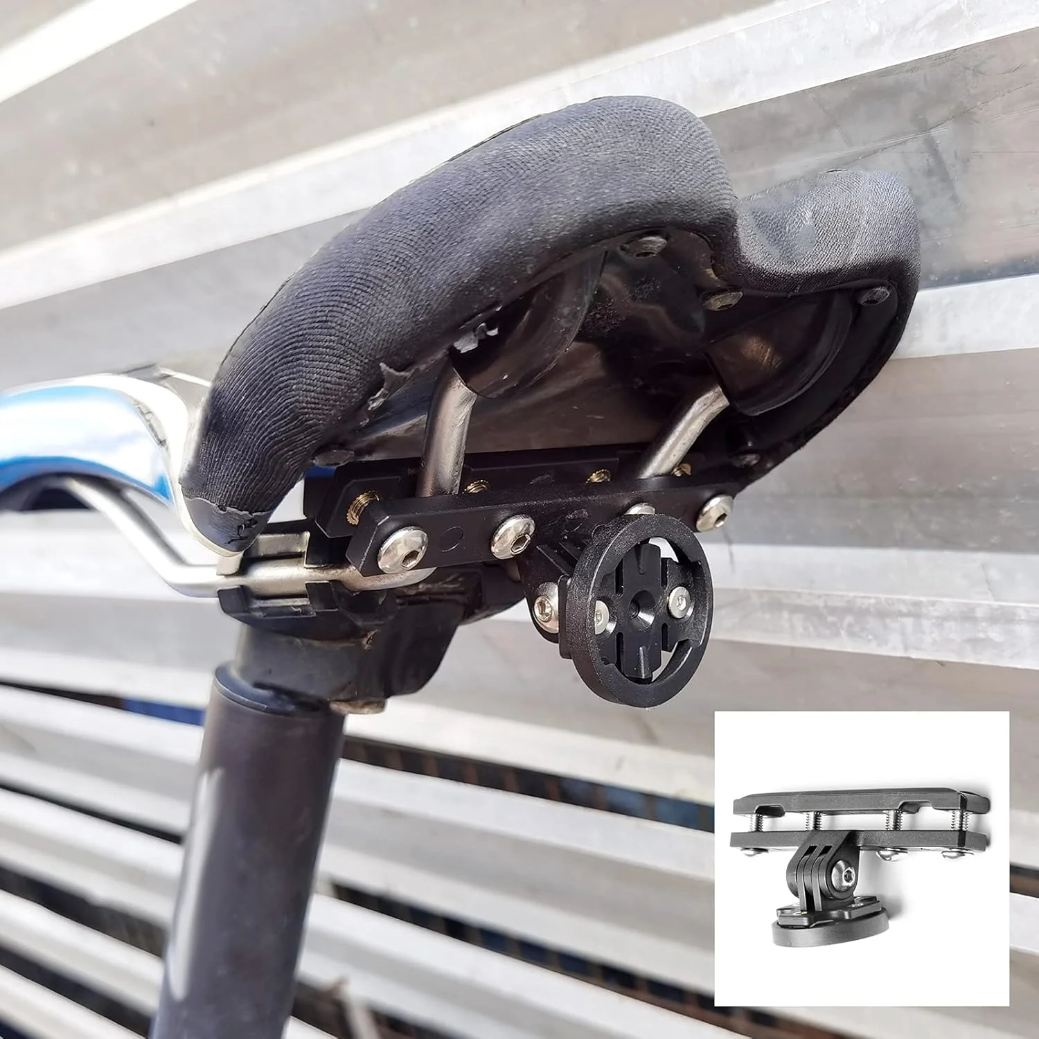 نگهدارنده چراغ عقب دوچرخه HUAYUWA، مناسب برای نصب روی زین، سازگار با رادار عقب Garmin Varia RVR315 RTL515 RTL510