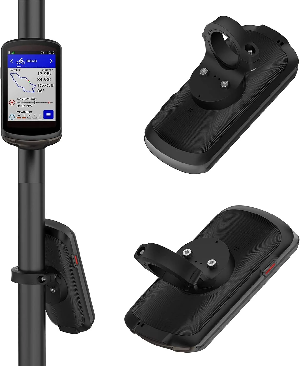 نگهدارنده چراغ عقب دوچرخه HUAYUWA سازگار با Garmin Varia RTL510 RTL515 RVR315 Edge 130 530 830 1030 1040 - مناسب برای میله های 25.4mm 28.6mm 31.4mm