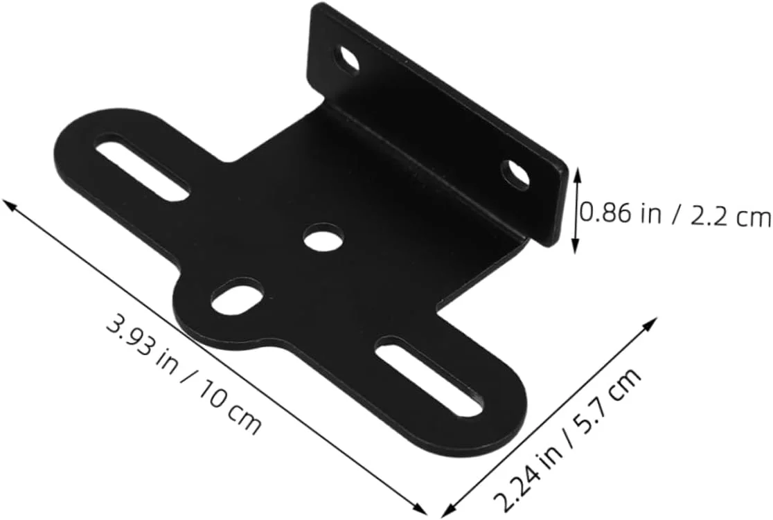 HEALLILY 2 عدد براکت نصب بازتابنده عقب دوچرخه، براکت شکل‌دار برای باربند دوچرخه، صفحه بازتابنده بادوام برای افزایش ایمنی دوچرخه‌های کوهستانی و جاده‌ای
