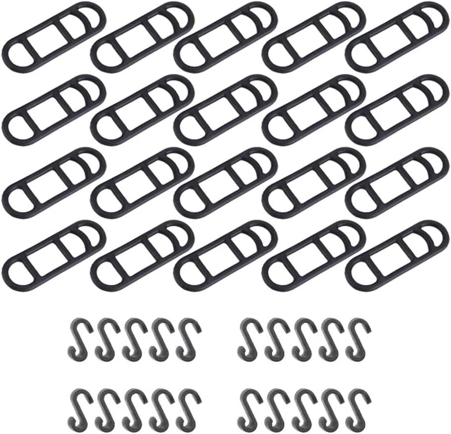 بند نگهدارنده چراغ دوچرخه، 20 عدد بند سیلیکونی الاستیک مقاوم برای چراغ دوچرخه، مناسب برای چراغ قوه، تلفن همراه، بلندگو و نگهدارنده چراغ روی فرمان دوچرخه (مشکی)