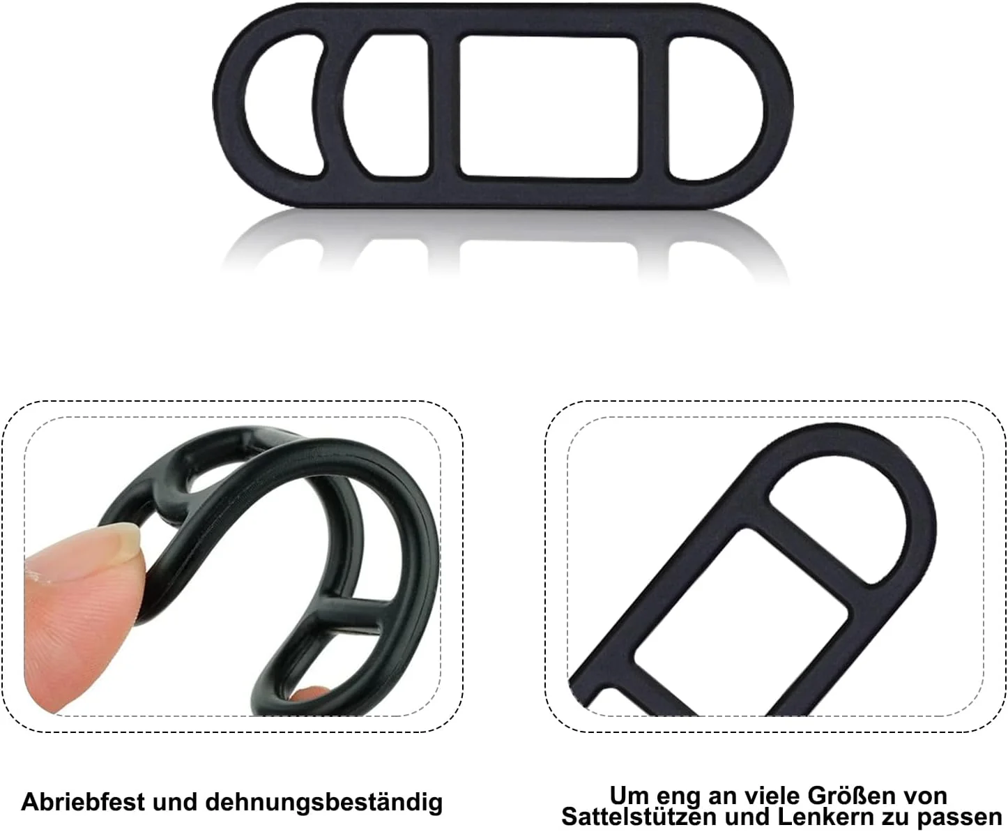 بسته 24 عددی حلقه های لاستیکی کششی دوچرخه، نگهدارنده بند لاستیکی چراغ دوچرخه، بند سیلیکونی دوچرخه برای دوچرخه کوهستان، دوچرخه جاده، 4 مدل