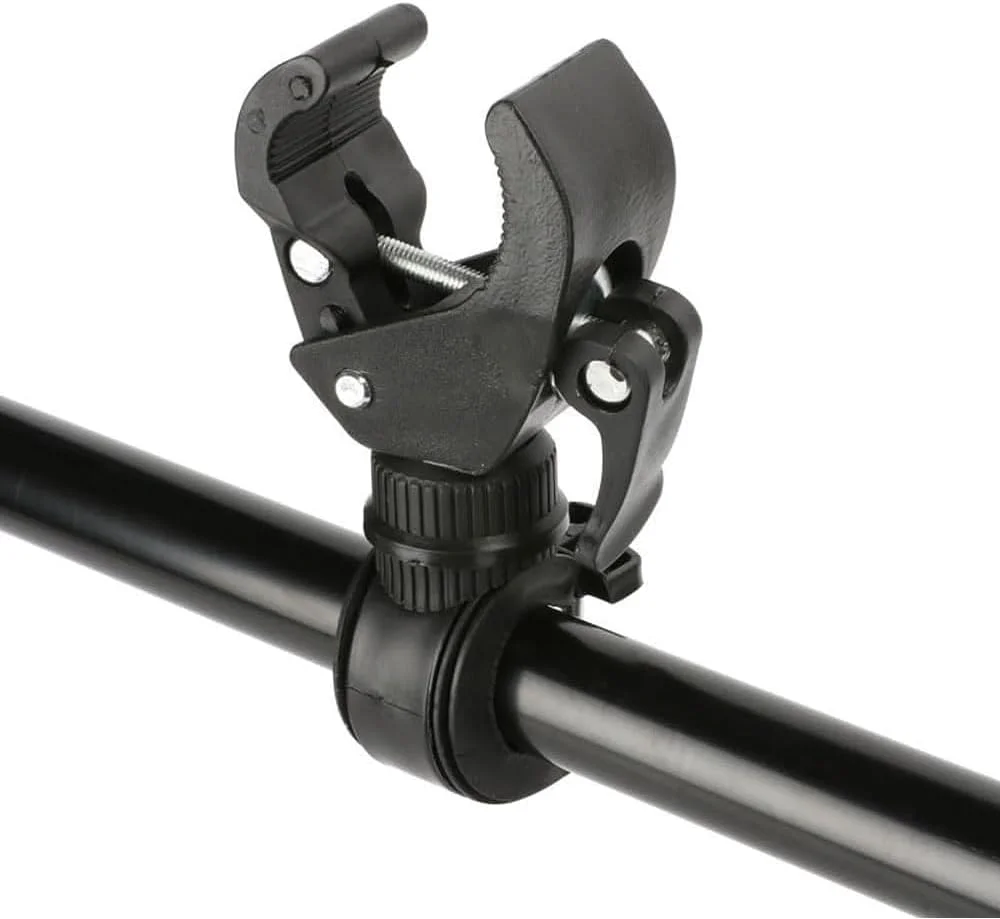 بسته 2 عددی نگهدارنده چراغ قوه دوچرخه فیکسینوس، نگهدارنده چراغ دوچرخه با قابلیت چرخش 360 درجه، گیره فرمان جهانی برای دوچرخه کوهستانی و نگهدارنده چراغ ال ای دی دوچرخه، دوربین اکشن، جی پی اس