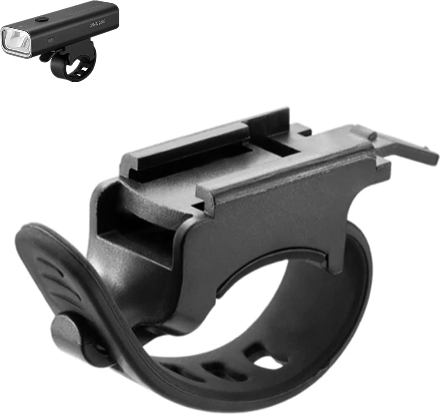 پایه چراغ دوچرخه، نگهدارنده محکم چراغ جلو دوچرخه، پایه چراغ جلو برای QD250 YQ200400، مشکی