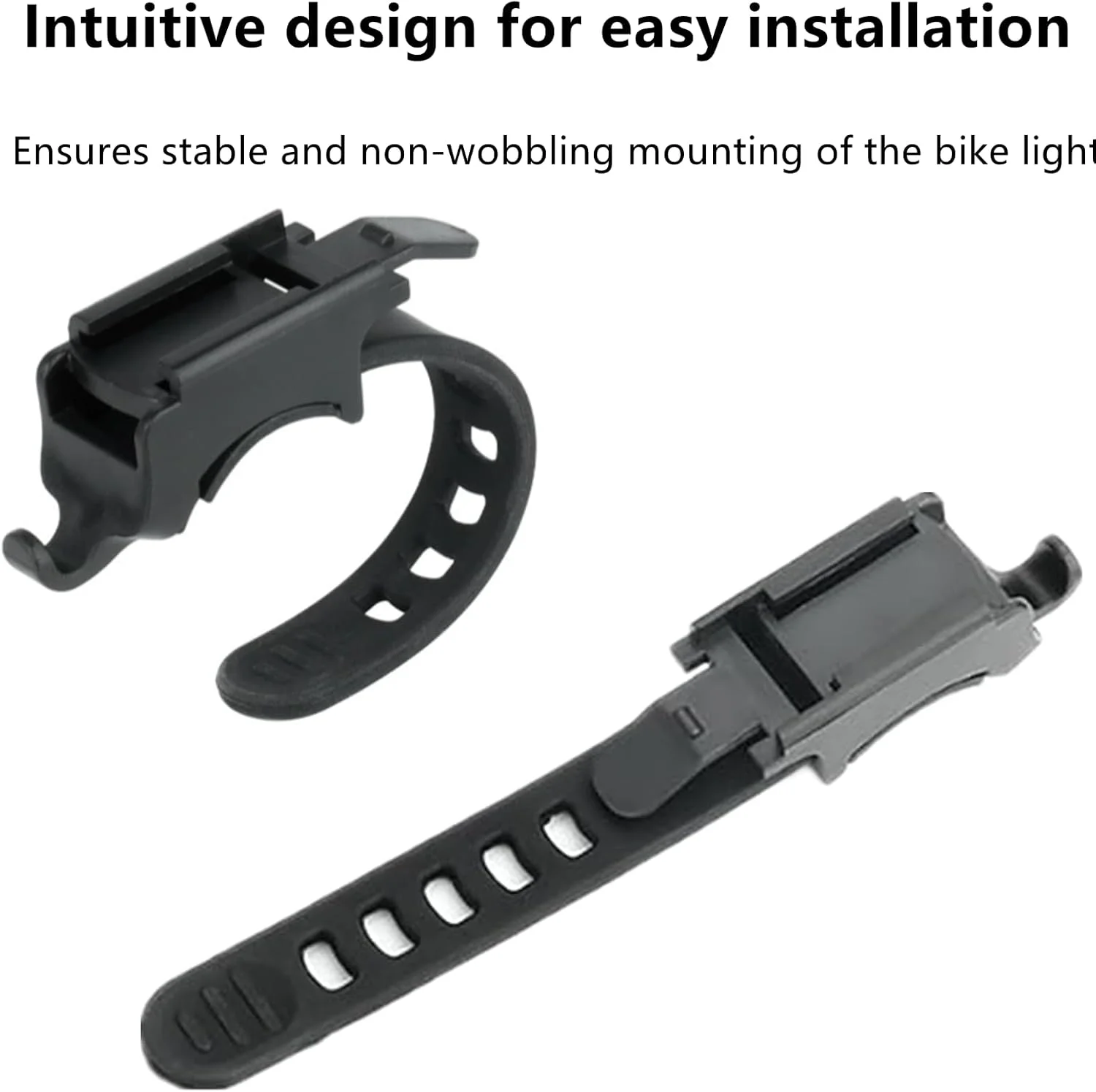 پایه چراغ دوچرخه، نگهدارنده محکم چراغ جلو دوچرخه، پایه چراغ جلو برای QD250 YQ200400، مشکی