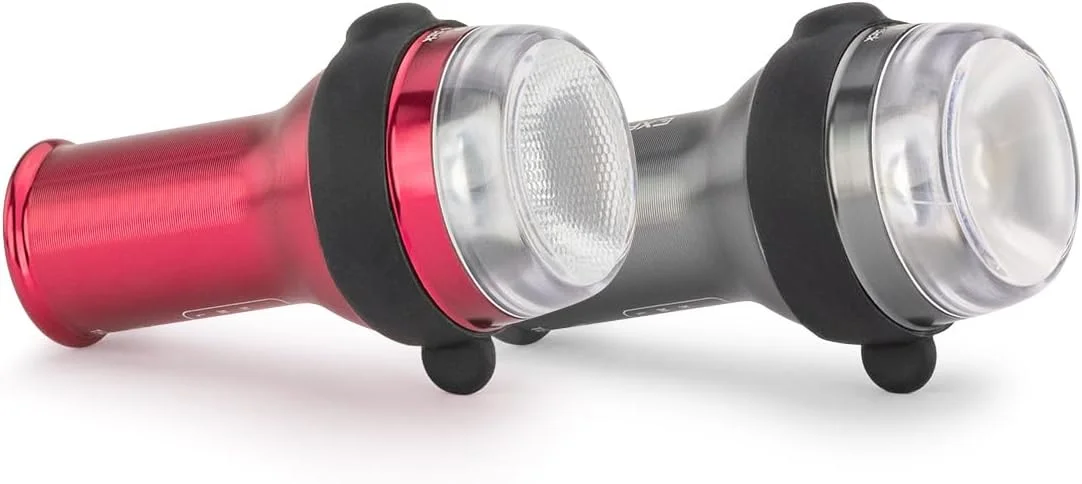 ست چراغ دوچرخه Exposure Trace + TraceR MK3 DayBright - مشکی متال، چراغ های USB-C فوق سبک جلو و عقب، 6 حالت نوردهی، دید 360 درجه، ایده آل برای رفت و آمد شهری و ایمنی در روز