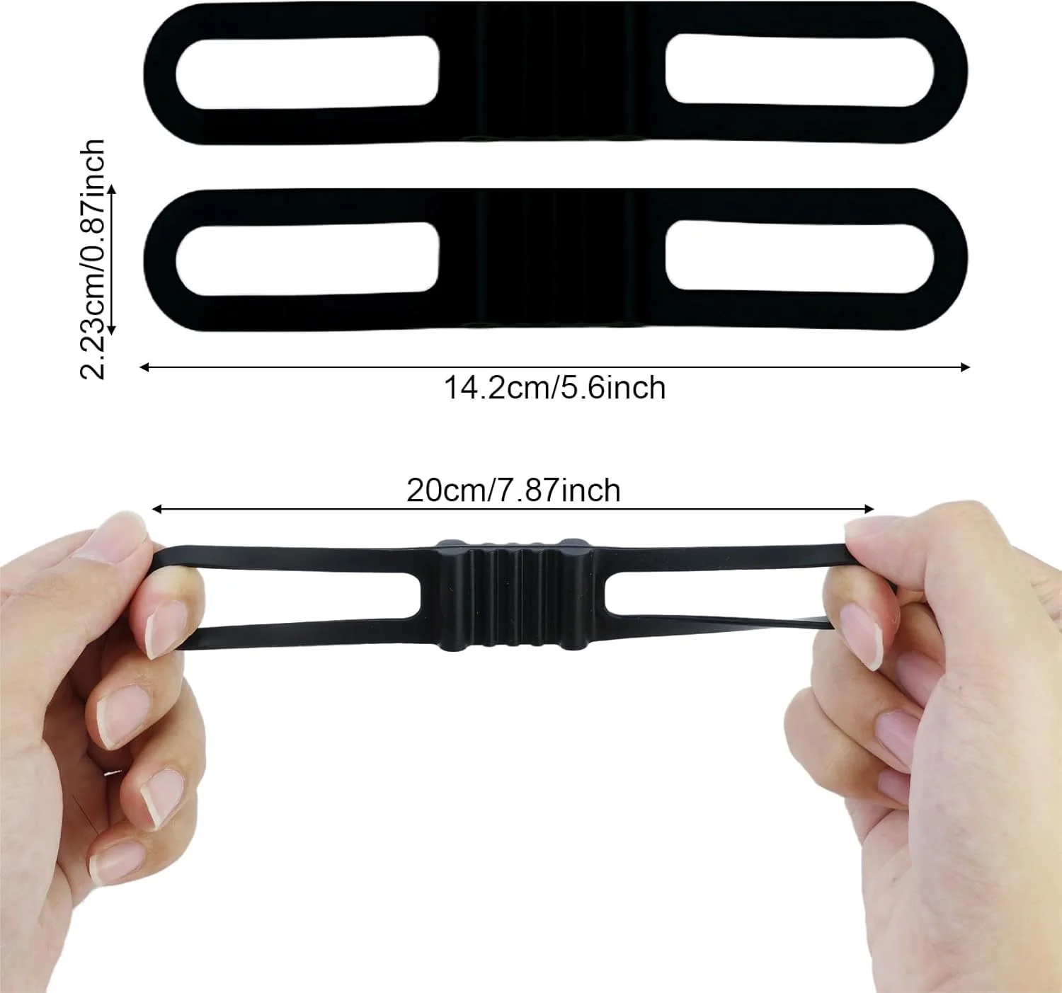 بسته 10 عددی بند سیلیکونی دوچرخه، کشی، نگهدارنده چراغ قوه، بند سیلیکونی، نگهدارنده دوچرخه، نگهدارنده فرمان برای نگهداری چراغ قوه، بطری، تلفن همراه (14 x 2.2 x 1 سانتی متر)