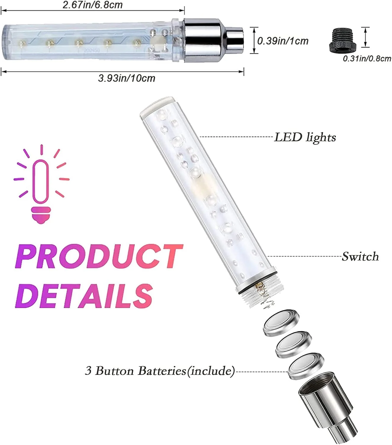 چراغ چرخ دوچرخه LED اکسفور - بسته 4 عددی درپوش والف لاستیک دوچرخه - چراغ های فلش پره تایر ضد آب - لوازم جانبی بازتابنده خنک برای کودکان، مردان و زنان (رنگی-L)