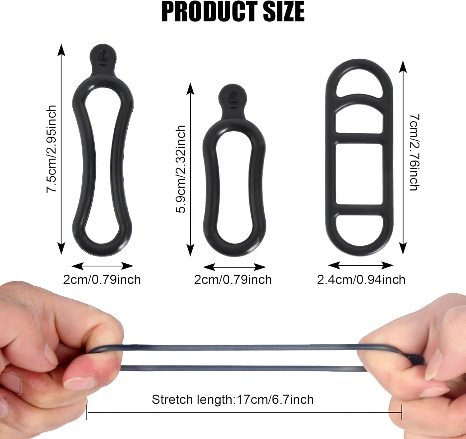 15 عدد بند سیلیکونی دوچرخه، حلقه های لاستیکی الاستیک نگهدارنده چراغ قوه، نوار ثابت کننده دوچرخه، سازگار برای چراغ دوچرخه، چراغ قوه، کیلومتر شمار