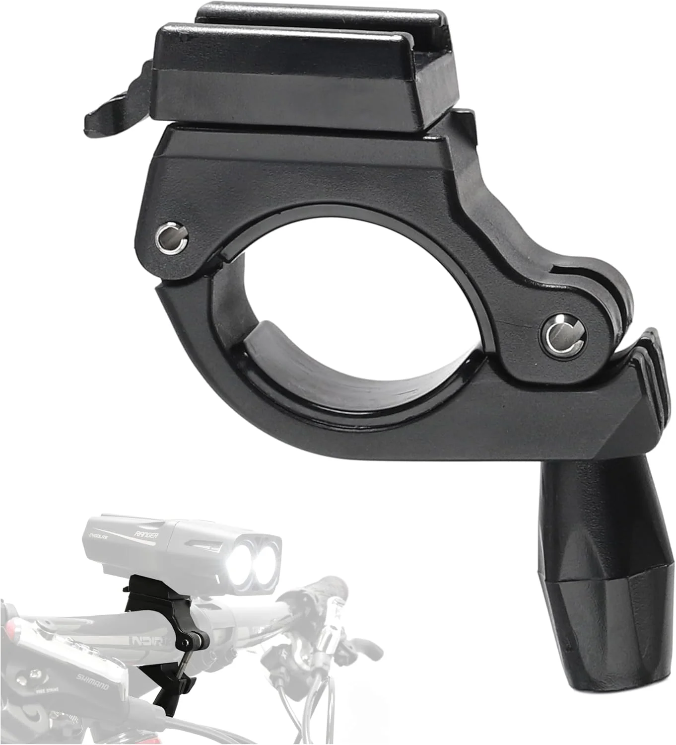 پایه فرمان سایگولایت 35 میلی‌متری برای چراغ‌های دوچرخه سری رنجر، مترو و استریک – طراحی شده برای فرمان‌های دوچرخه با قطر 25.4 تا 35 میلی‌متر – اورجینال سایگولایت