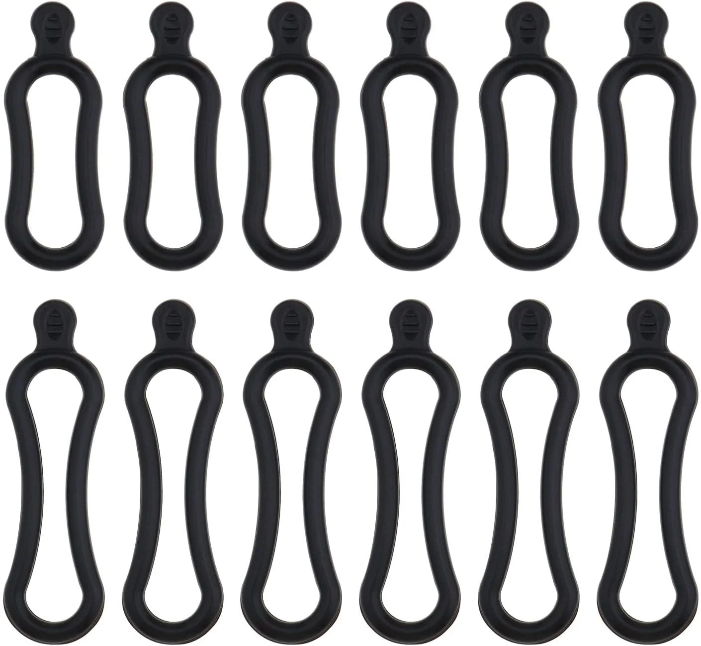 بست های سیلیکونی دوچرخه برای اتصال چراغ دوچرخه، چراغ قوه، چراغ پیشانی، حلقه های کششی O، نگهدارنده نصب لوازم جانبی دوچرخه 12 عددی