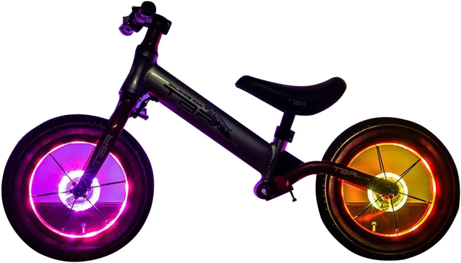 چراغ چرخ دوچرخه LED هلمی، چراغ توپی دوچرخه رنگارنگ با طراحی نوری، حسگر لرزش روشن/خاموش خودکار، USB، ضد آب IP55، لوازم جانبی خوب دوچرخه برای نوجوانان و کودکان