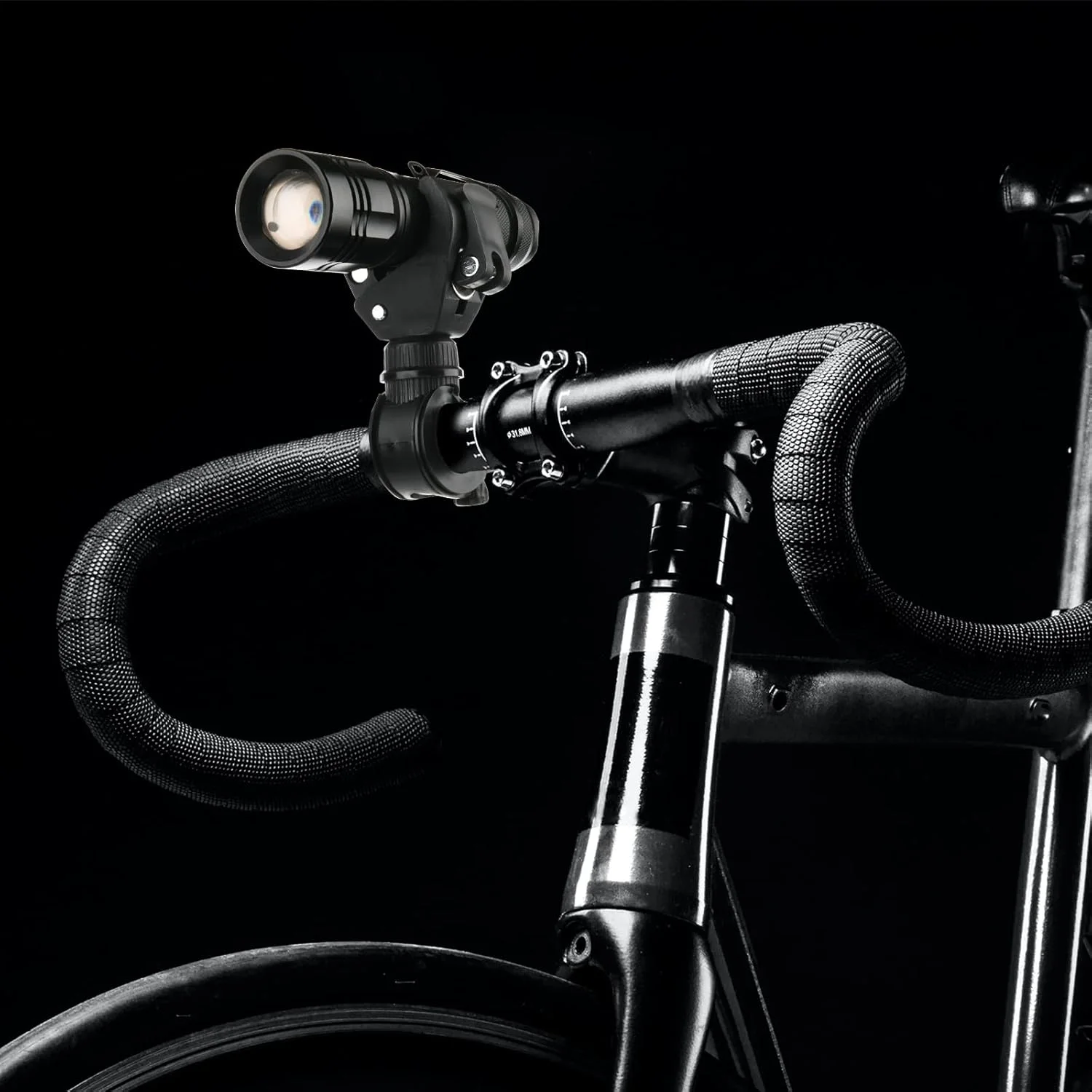 نگهدارنده چراغ قوه دوچرخه Cosmos، گیره جهانی چراغ قوه دوچرخه با چرخش 360 درجه، گیره قابل تنظیم چراغ جلو LED برای دوچرخه سواری