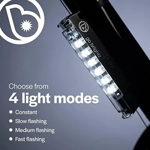 چراغ ال ای دی بدنه دوچرخه برای دوچرخه سواری در شب - 4 حالت نور ثابت یا چشمک زن - لوازم جانبی دوچرخه ایمنی و سرگرم کننده برای کودکان، پسران، دختران، نوجوانان و بزرگسالان