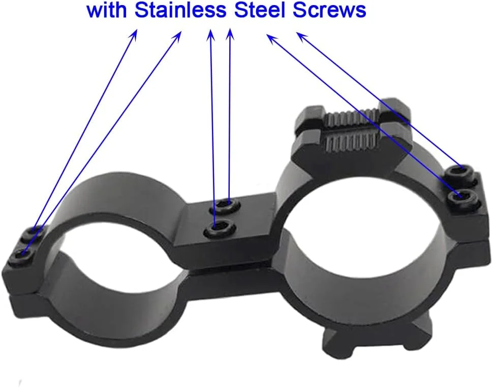 نگهدارنده چراغ قوه 25/30 میلی متری با پیچ های استیل ضد زنگ