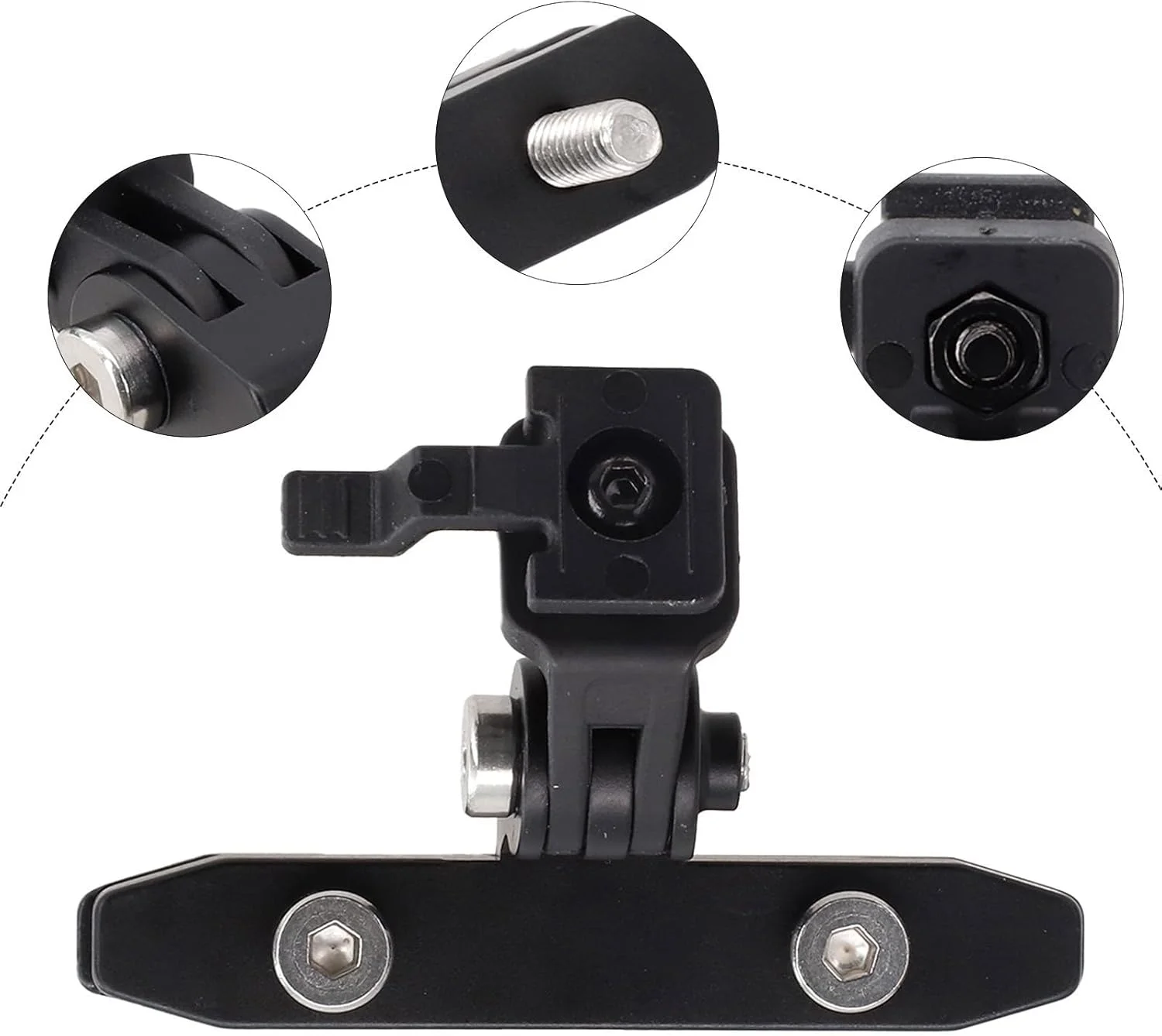 نگهدارنده چراغ زین دوچرخه، پایه ریل زین مناسب برای چراغ جلوی دوچرخه ترک بونترگر، نگهدارنده پایه کمان زین، پایه چراغ زین آلیاژ آلومینیوم مستحکم