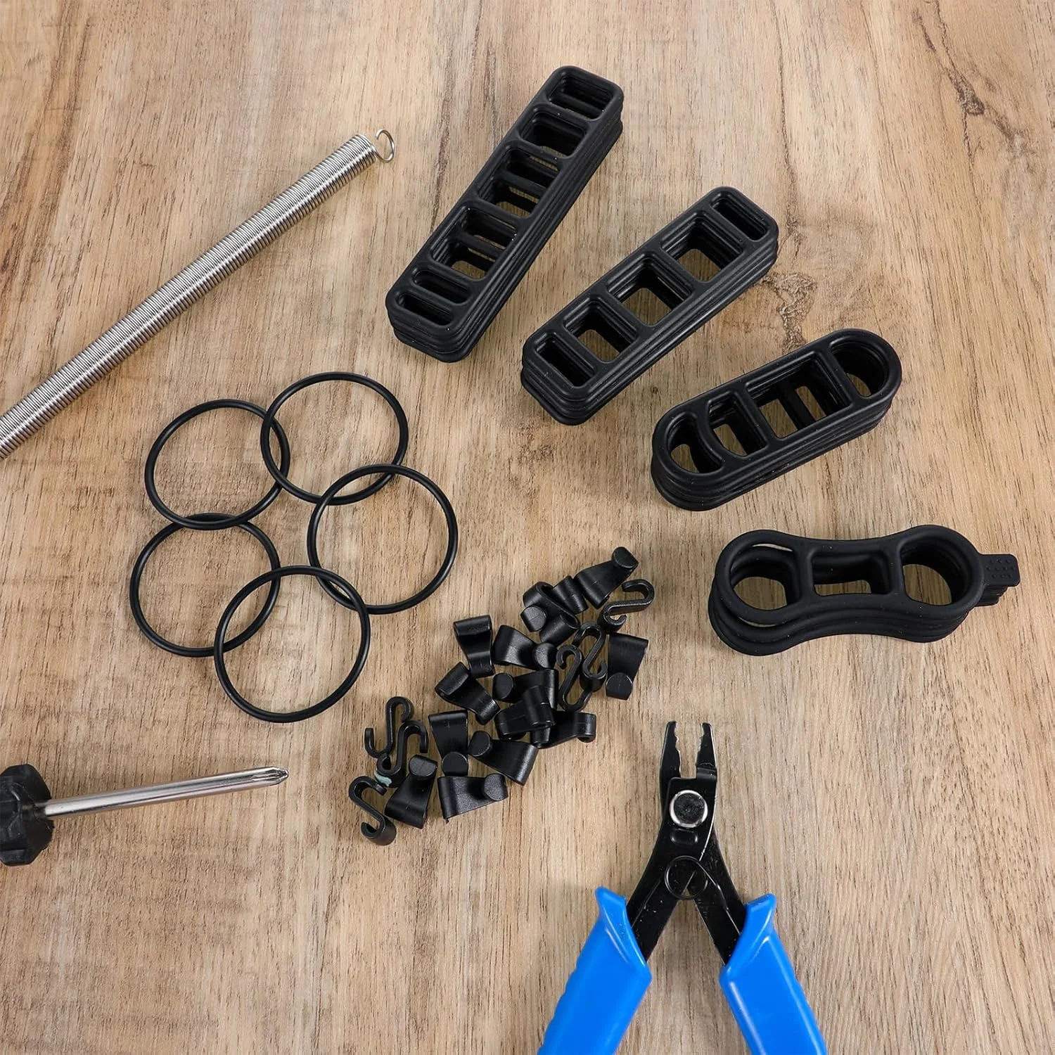 بسته 25 عددی بند سیلیکونی دوچرخه، بند لاستیکی الاستیک چراغ دوچرخه با قلاب کوچک برای چراغ های دوچرخه، چراغ قوه، کیلومتر شمار، بلندگو، زنگ دوچرخه