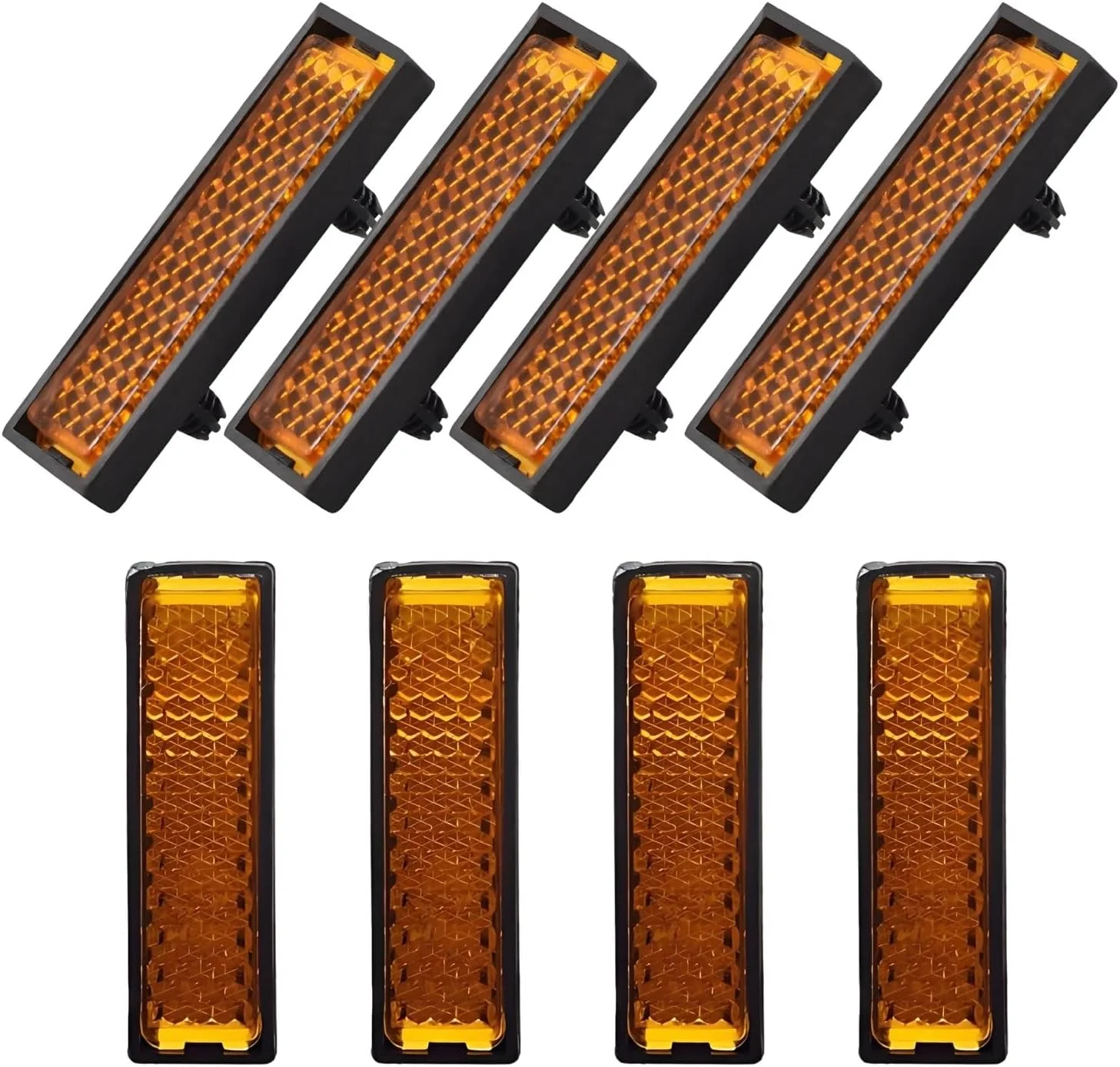 بسته 8 تایی شبرنگ دوچرخه برای پدال، شبرنگ های ایمنی غیرفعال برای دوچرخه سواری در شب، سازگار با پدال های استاندارد دوچرخه