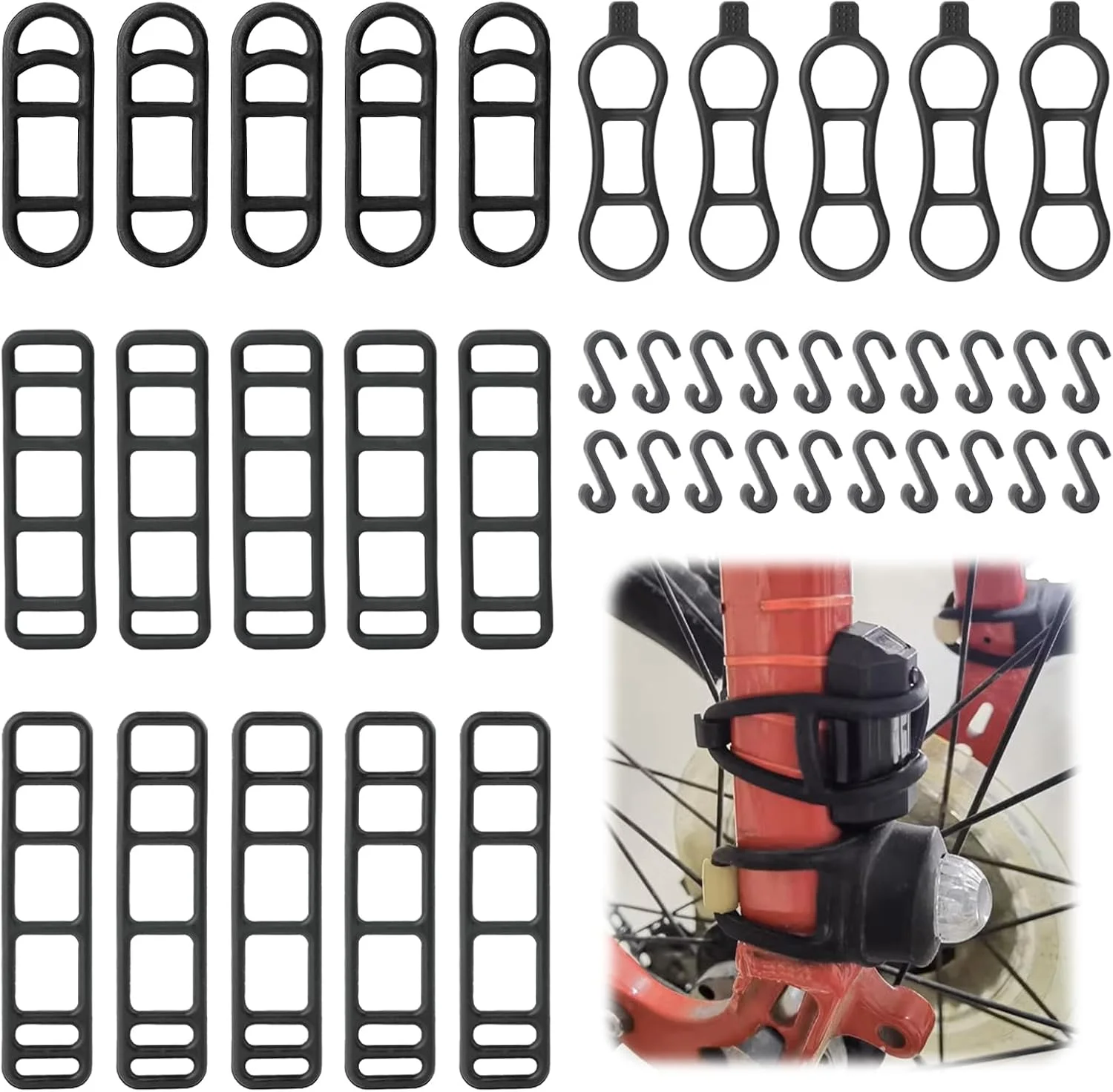 کش لاستیکی چراغ دوچرخه، حلقه لاستیکی