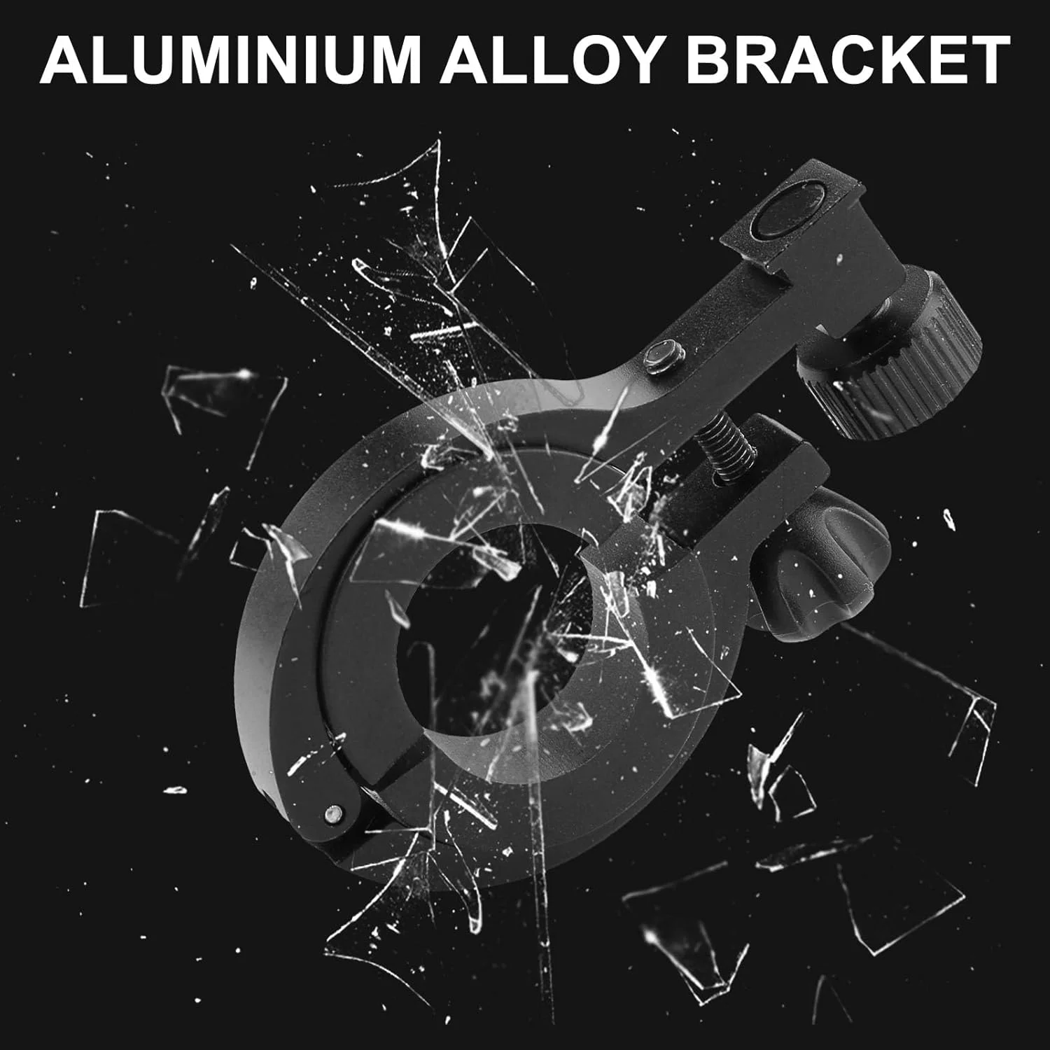 بسته 2 عددی نگهدارنده چراغ دوچرخه، نگهدارنده چراغ دوچرخه، پایه نگهدارنده قفسه دوچرخه آلیاژ آلومینیوم، اندازه قابل تنظیم، مناسب برای نصب در مدل های مختلف وسایل نقلیه