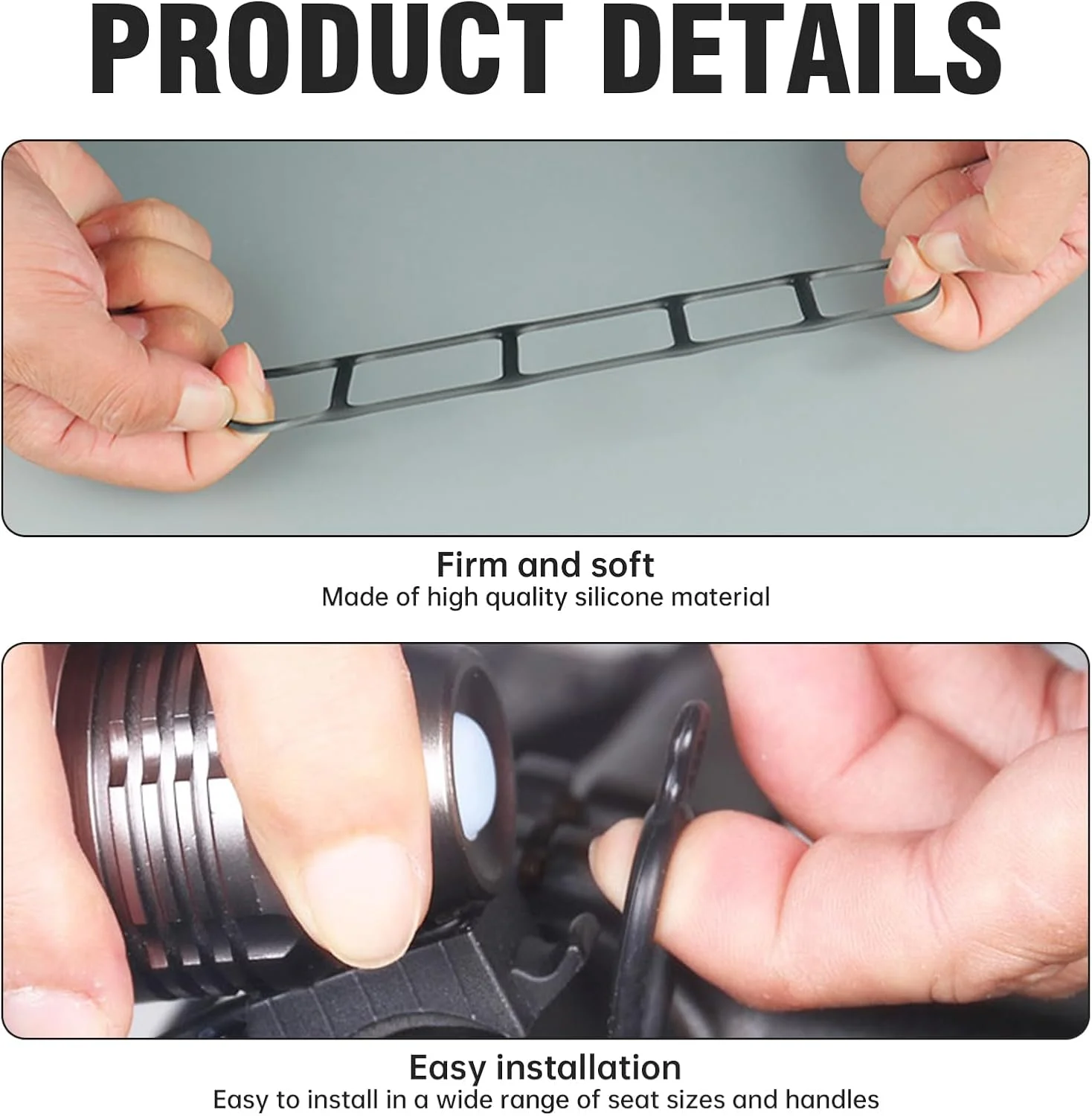 کش لاستیکی چراغ دوچرخه، حلقه لاستیکی