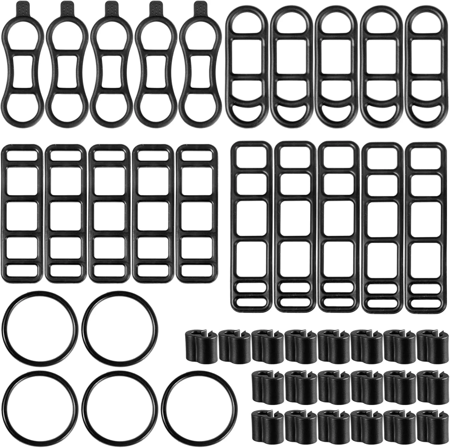 بسته 25 عددی بند لاستیکی چراغ دوچرخه، بند سیلیکونی دوچرخه، لاستیک چراغ دوچرخه، بند سیلیکونی برای نگهدارنده، بند الاستیک کششی برای اتصال چراغ های LED، چراغ های دوچرخه، چراغ قوه و غیره