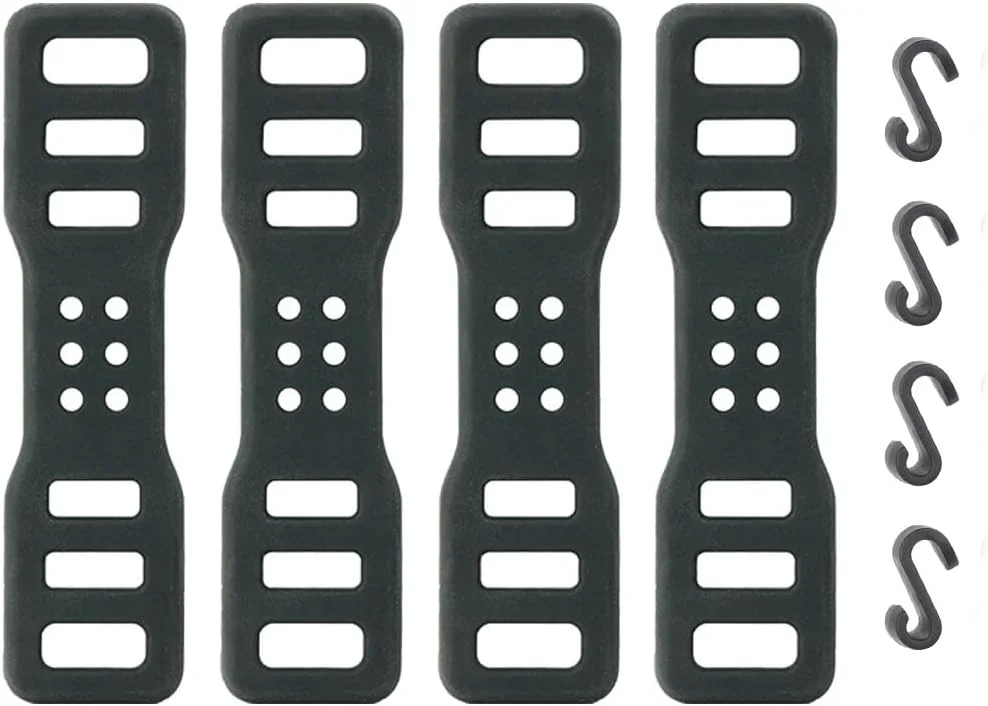 ۴ عدد بست سیلیکونی کشی دوچرخه، نگهدارنده چراغ عقب و ضبط کننده