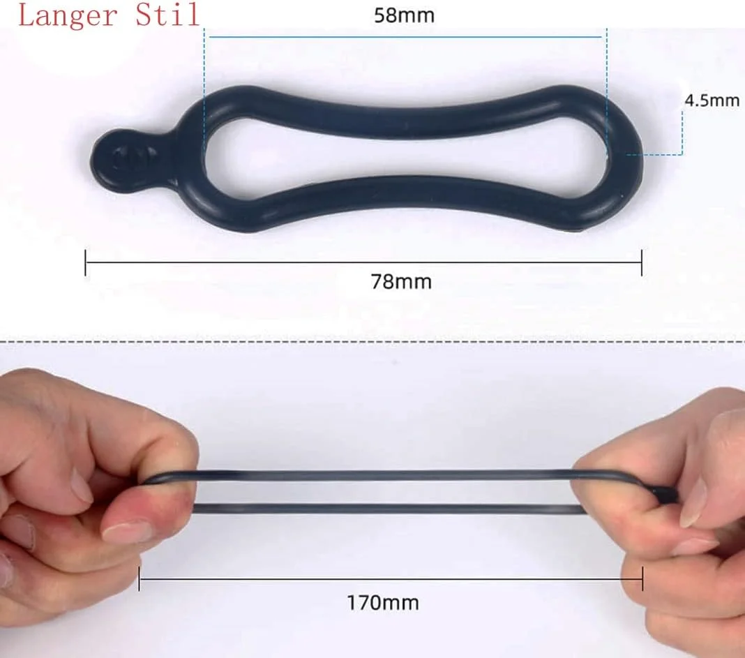بسته 20 عددی حلقه لاستیکی کشسان، نگهدارنده چراغ، بند بست برای دوچرخه، نگهدارنده چراغ قوه، چراغ ال ای دی موبایل دوچرخه، مشکی (10 بلند + 10 کوتاه)