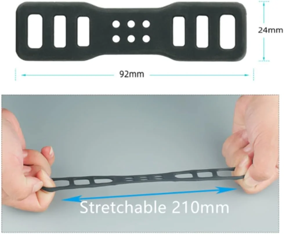 بند سیلیکونی دوچرخه 4 عددی، بندهای لاستیکی دوچرخه سواری، بند نصب سیلیکونی برای چراغ قوه، تلفن همراه، بلندگو، نگهدارنده چراغ، فرمان دوچرخه، ست چراغ دوچرخه
