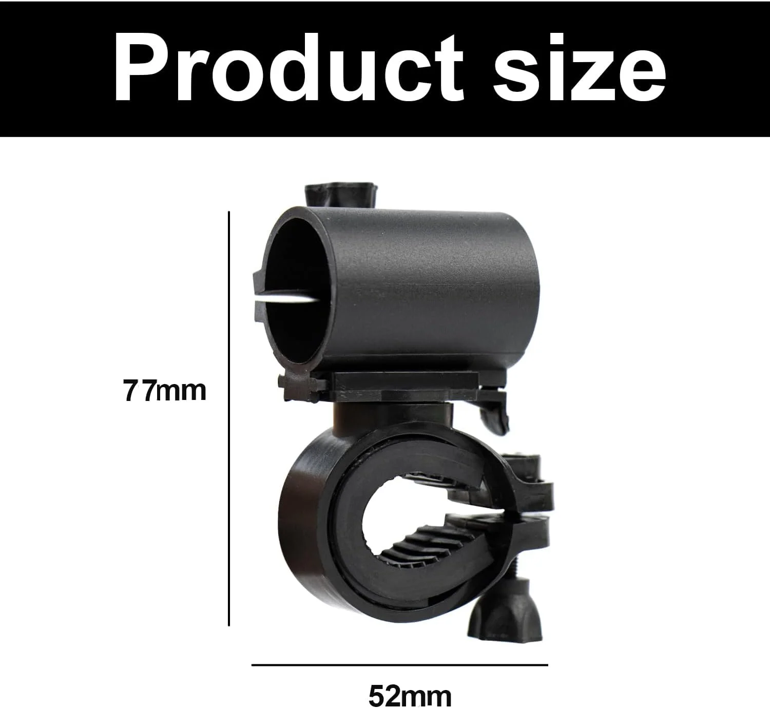 پایه چراغ قوه دوچرخه، نگهدارنده چراغ دوچرخه با قابلیت چرخش 360 درجه، بست چراغ دوچرخه با رهاسازی سریع و جهانی برای دوچرخه کوهستانی و سواری در فضای باز، بسته 2 عددی