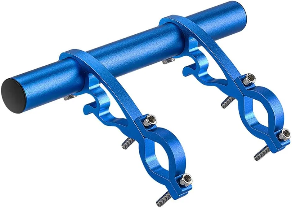 نگهدارنده میله فرمان دوچرخه فیبر کربنی فوق العاده بلند XBERSTAR با گیره مشکی GUB (آبی)