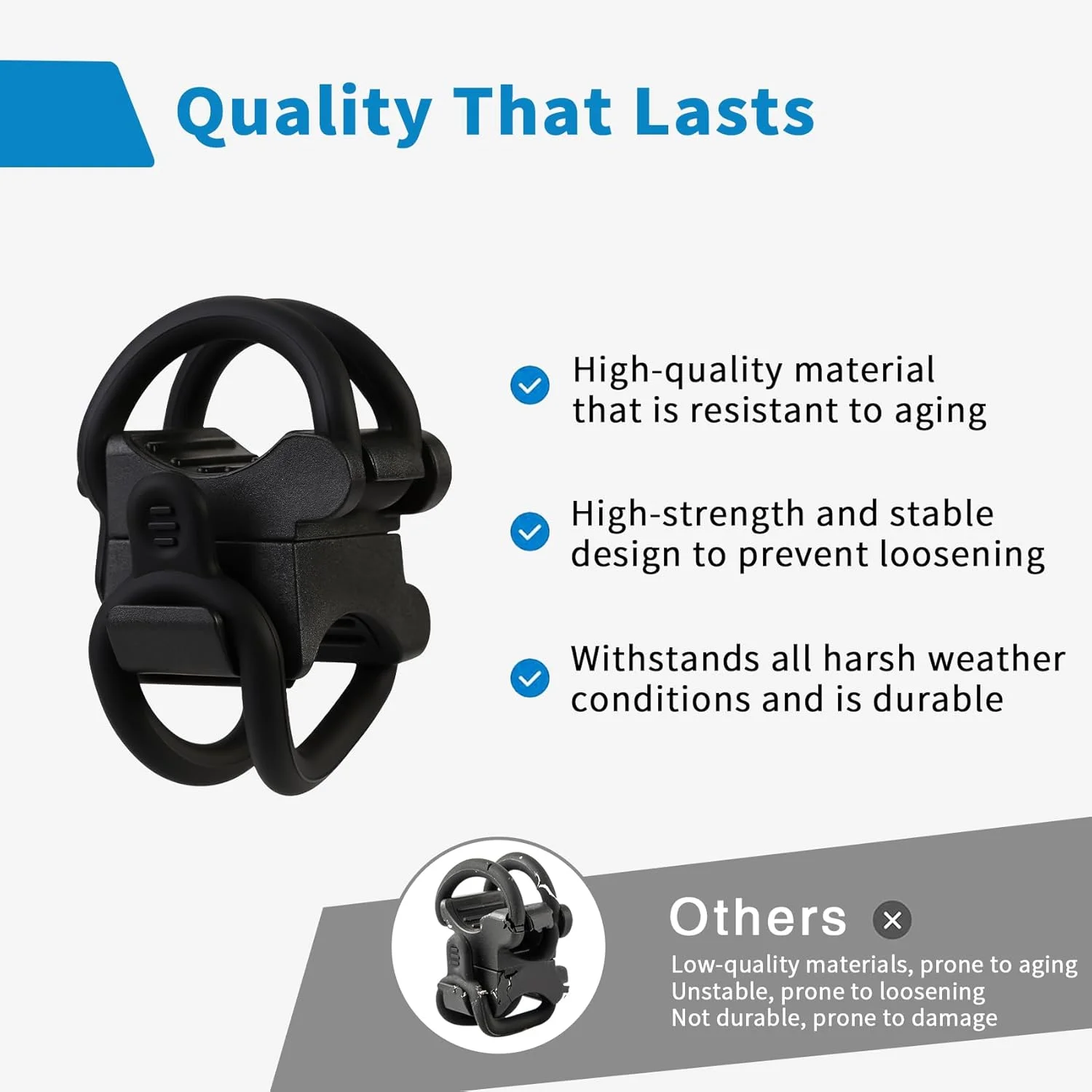 پایه چراغ قوه دوچرخه جهانی برای چراغ قوه