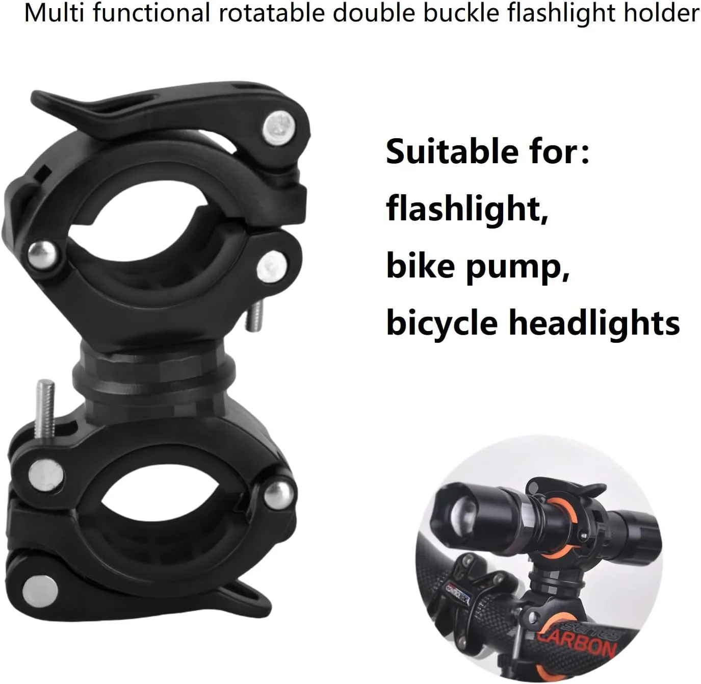 نگهدارنده چراغ قوه دوچرخه (بسته 3 عددی) با قابلیت چرخش 360 درجه نگهدارنده چراغ قوه دوچرخه (بسته 3 عددی) با قابلیت چرخش 360 درجه