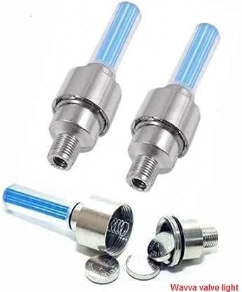 چراغ ال ای دی آبی رنگ Wavva® برای دریچه چرخ، بازتابنده های ال ای دی فایرفلای برای دوچرخه، موتورسیکلت و اتومبیل (آبی، 246)