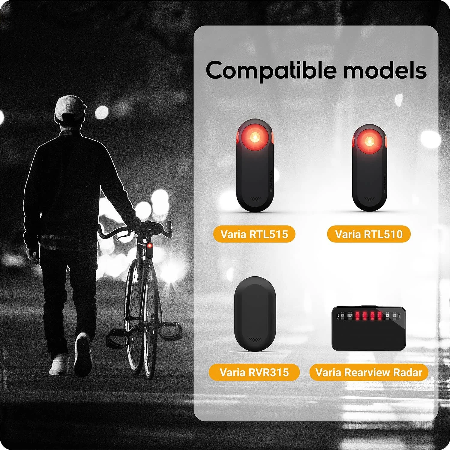 پایه نگهدارنده میله زین دوچرخه توسيتا سازگار با Garmin Varia RTL510 RTL515 RVR315، رادار دید عقب - سازگاری با میله زین گرد، D شکل و آیرودینامیک