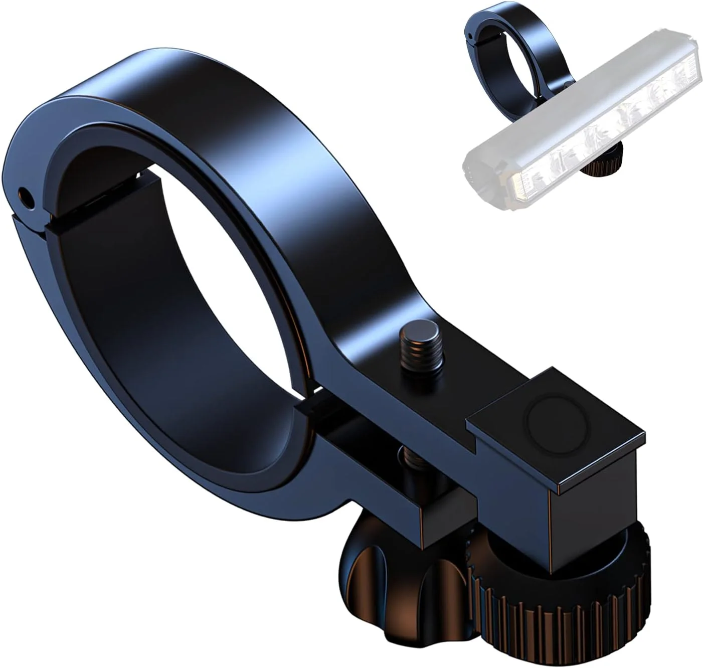 پایه چراغ دوچرخه، پایه فرمان آلومینیومی، مشکی