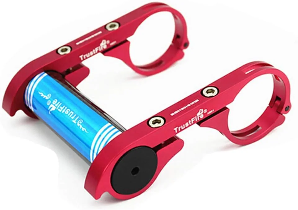 نگهدارنده چند منظوره دوچرخه TrustFire HE01 برای چراغ دوچرخه، چراغ قوه، کرنومتر، دستگاه های GPS، دوربین های ورزشی یا تلفن های هوشمند (HE01 - قرمز)