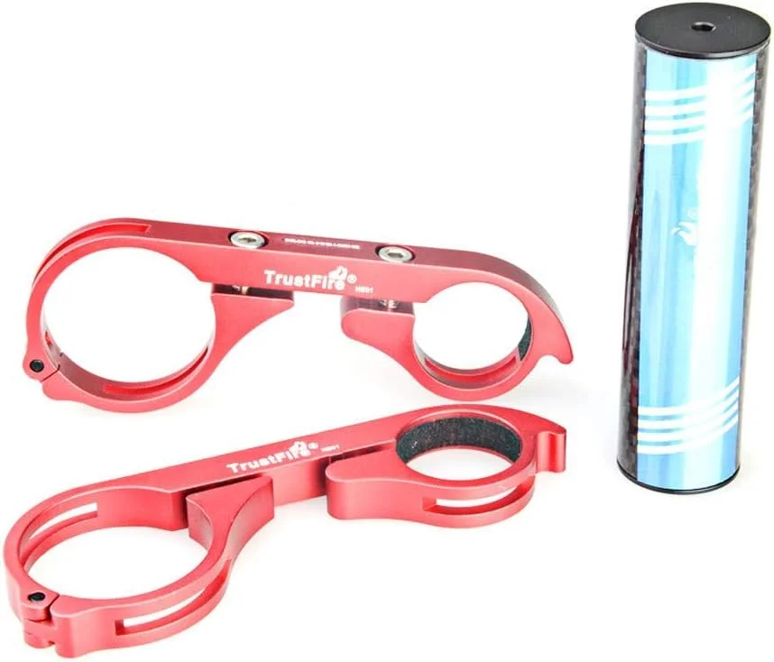 نگهدارنده چند منظوره دوچرخه TrustFire HE01 برای چراغ دوچرخه، چراغ قوه، کرنومتر، دستگاه های GPS، دوربین های ورزشی یا تلفن های هوشمند (HE01 - قرمز)