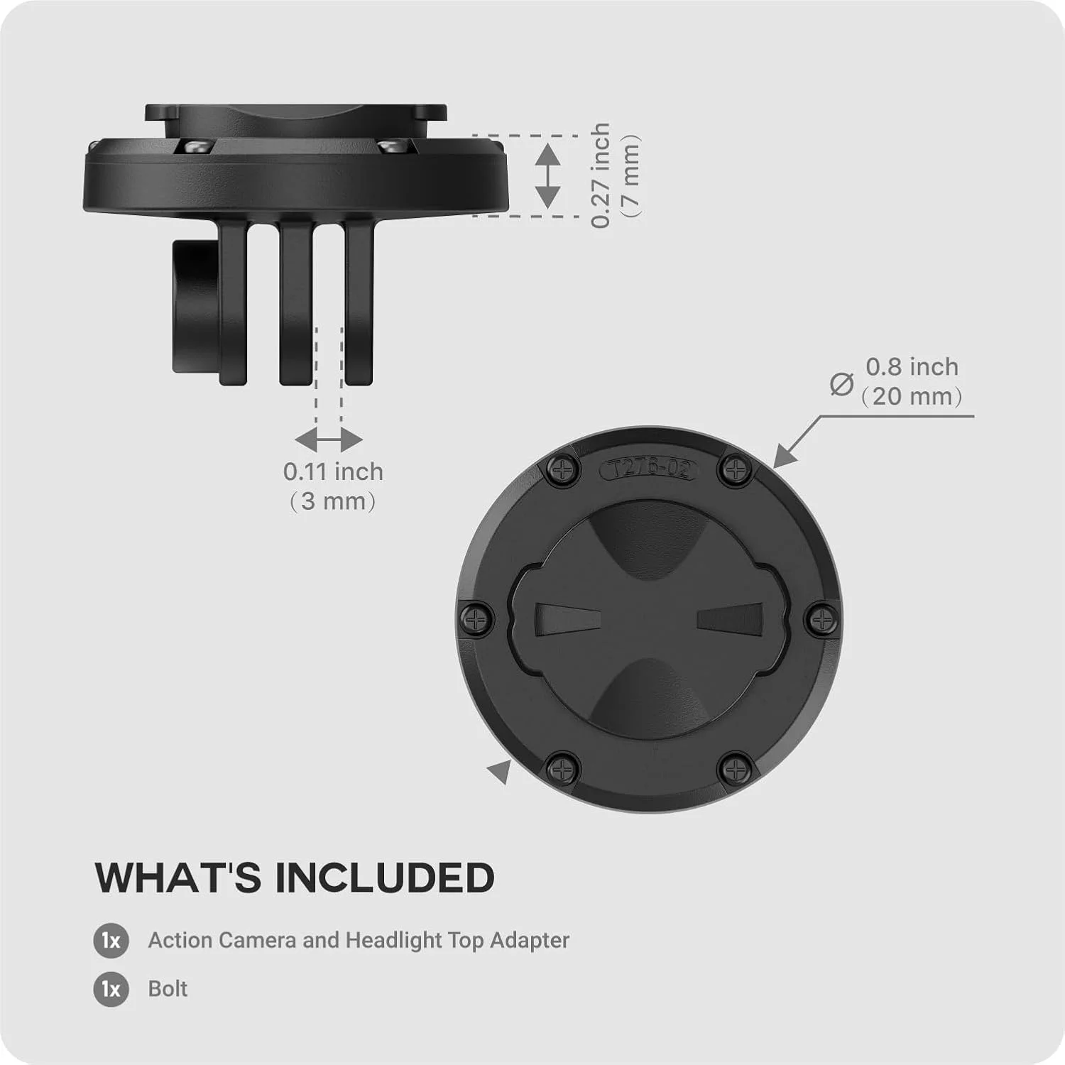 آداپتور بالایی دوربین اکشن و چراغ جلو TUSITA سازگار با پایه دوچرخه گارمین