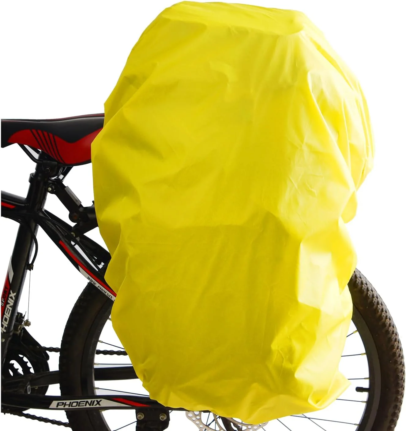 روکش ضد باران برای ترک بند دوچرخه 80 تا 100 لیتری، روکش ضد باران صندوق عقب دوچرخه، زرد روکش ضد باران برای ترک بند دوچرخه 80 تا 100 لیتری، روکش ضد باران صندوق عقب دوچرخه، زرد