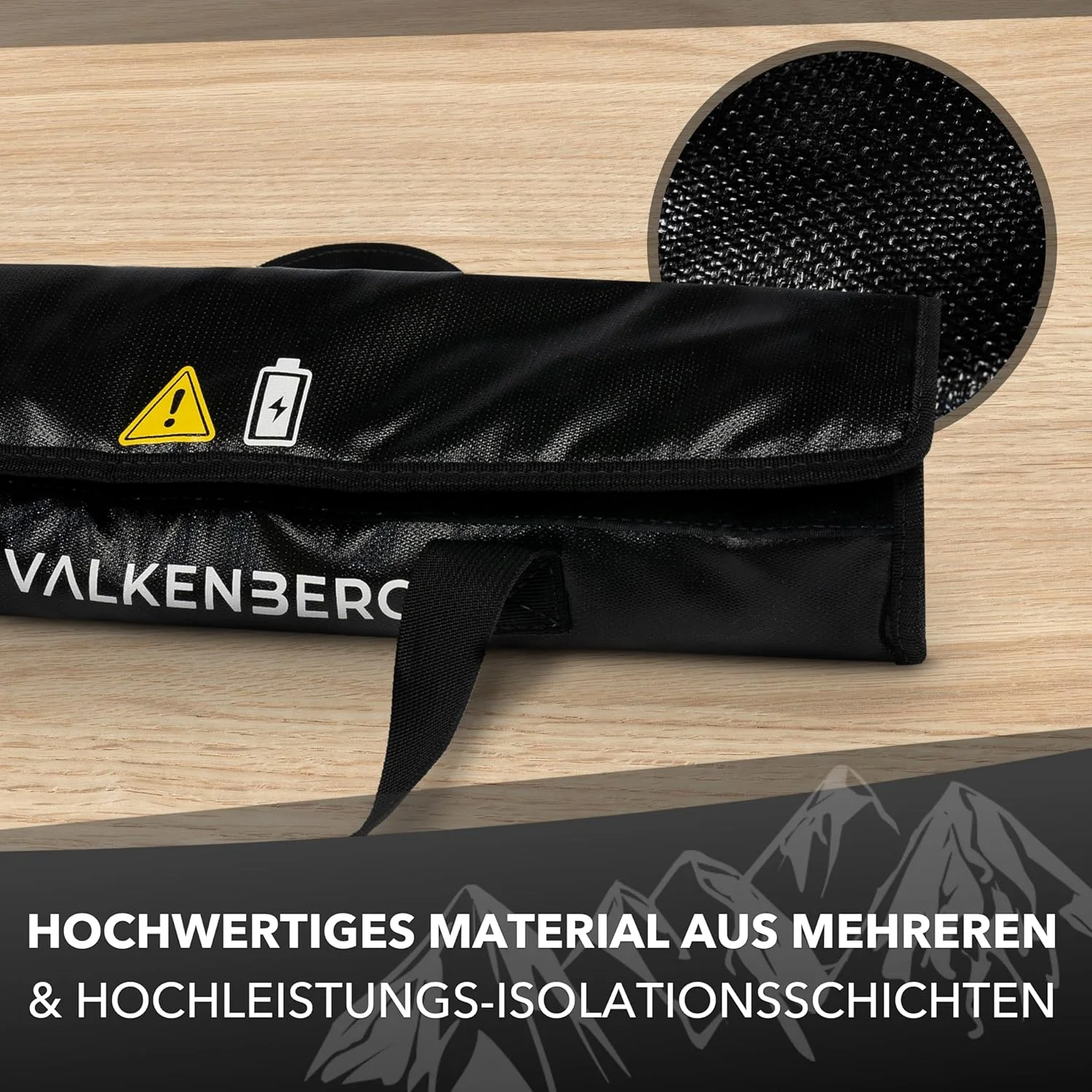 کیف باتری دوچرخه برقی - جعبه ضد حریق برای باتری ها با راهنمای کابل شارژ - کیف محافظ باتری دوچرخه برقی شامل بند حمل کاربردی - جعبه باتری ضد حریق مناسب برای حمل