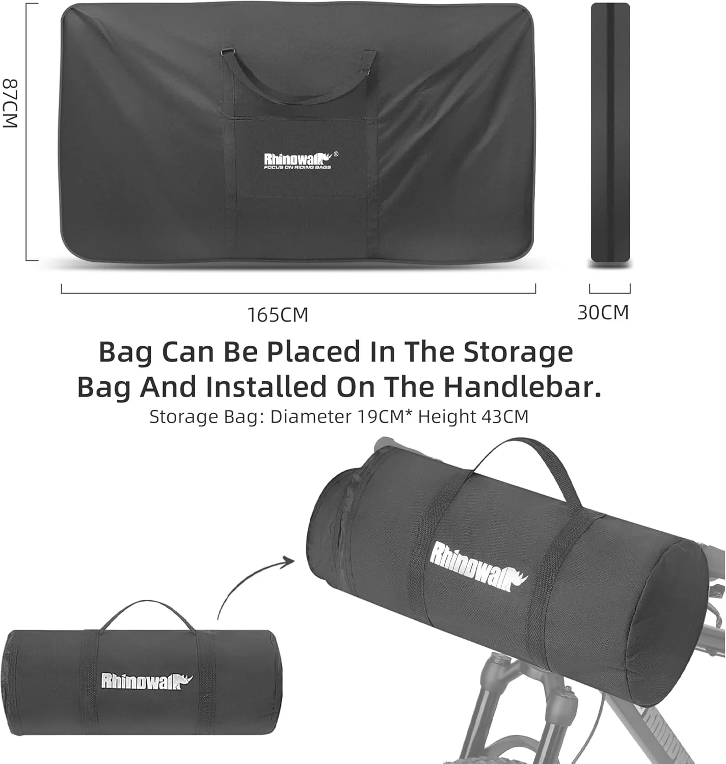 کیف حمل دوچرخه UBORSE، کیف ضد آب، کیف تاشو دوچرخه، ضخیم شده برای دوچرخه تاشو 29 اینچ