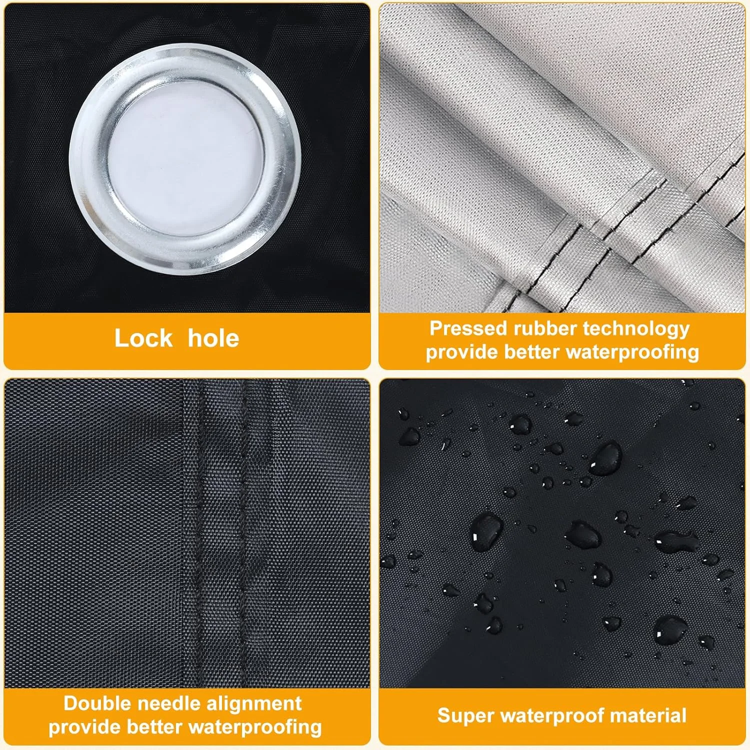 روکش سه چرخه بزرگسال، روکش سه چرخه برقی، روکش ضد آب دوچرخه فضای باز، مشکی