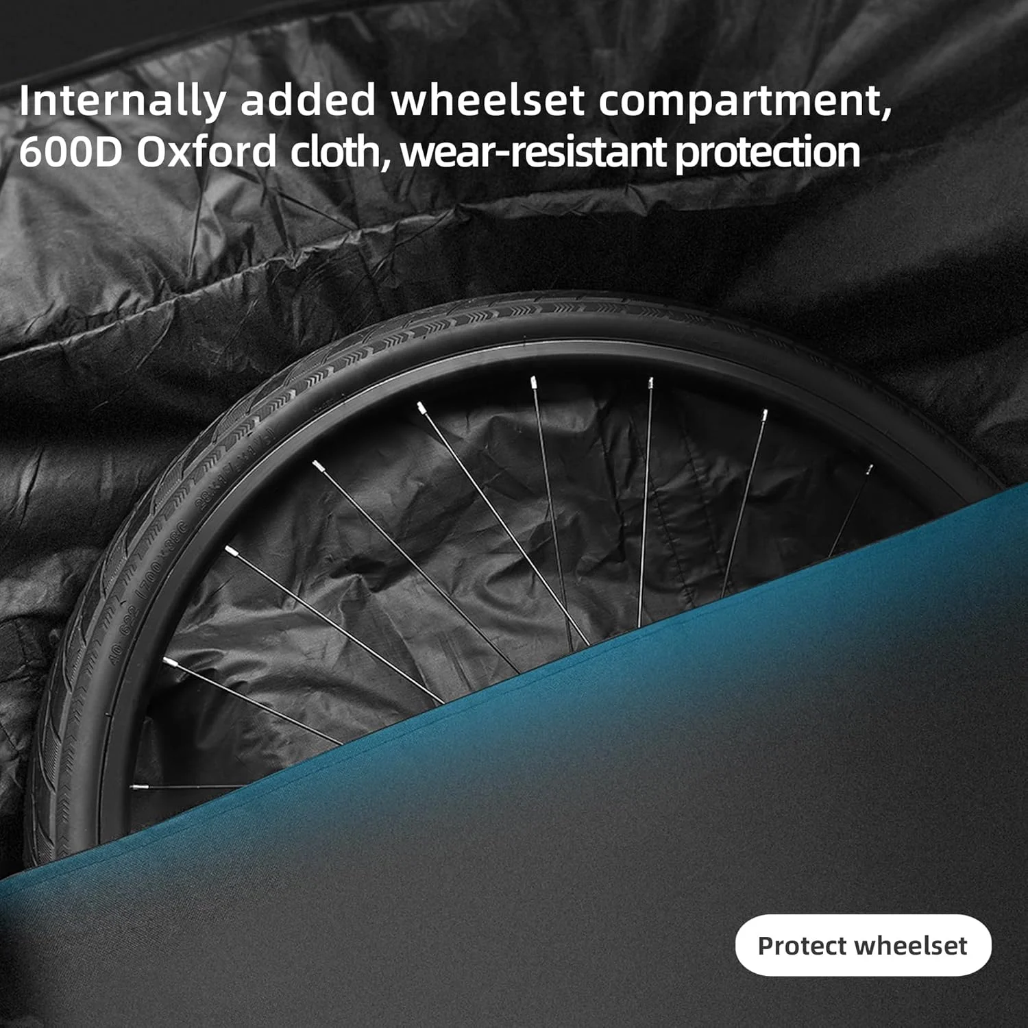 کیف حمل دوچرخه UBORSE، کیف ضد آب، کیف تاشو دوچرخه، ضخیم شده برای دوچرخه تاشو 29 اینچ