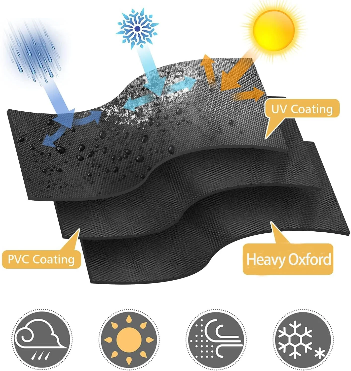 روکش سه چرخه بزرگسال، روکش سه چرخه برقی، روکش دوچرخه 3 چرخ 26 و 24 اینچی، ضد آب سنگین برای فضای باز، ضد باد، ضد گرد و غبار