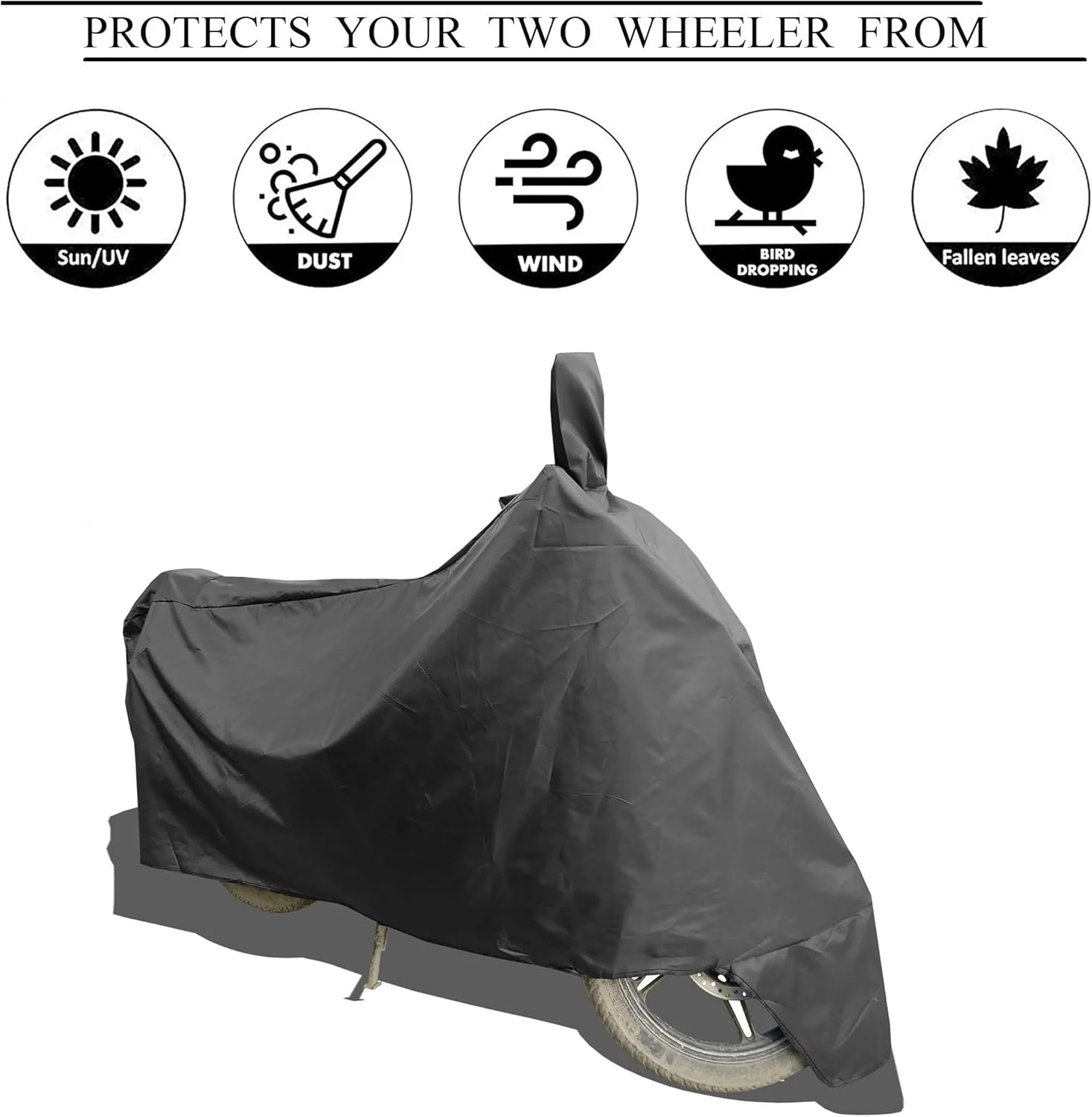 روکش موتور سیکلت - مناسب برای Triumph Speed 400، روکش جدید با پارچه ضد آب و ضد گرد و غبار درجه یک 190T - خاکستری کامل