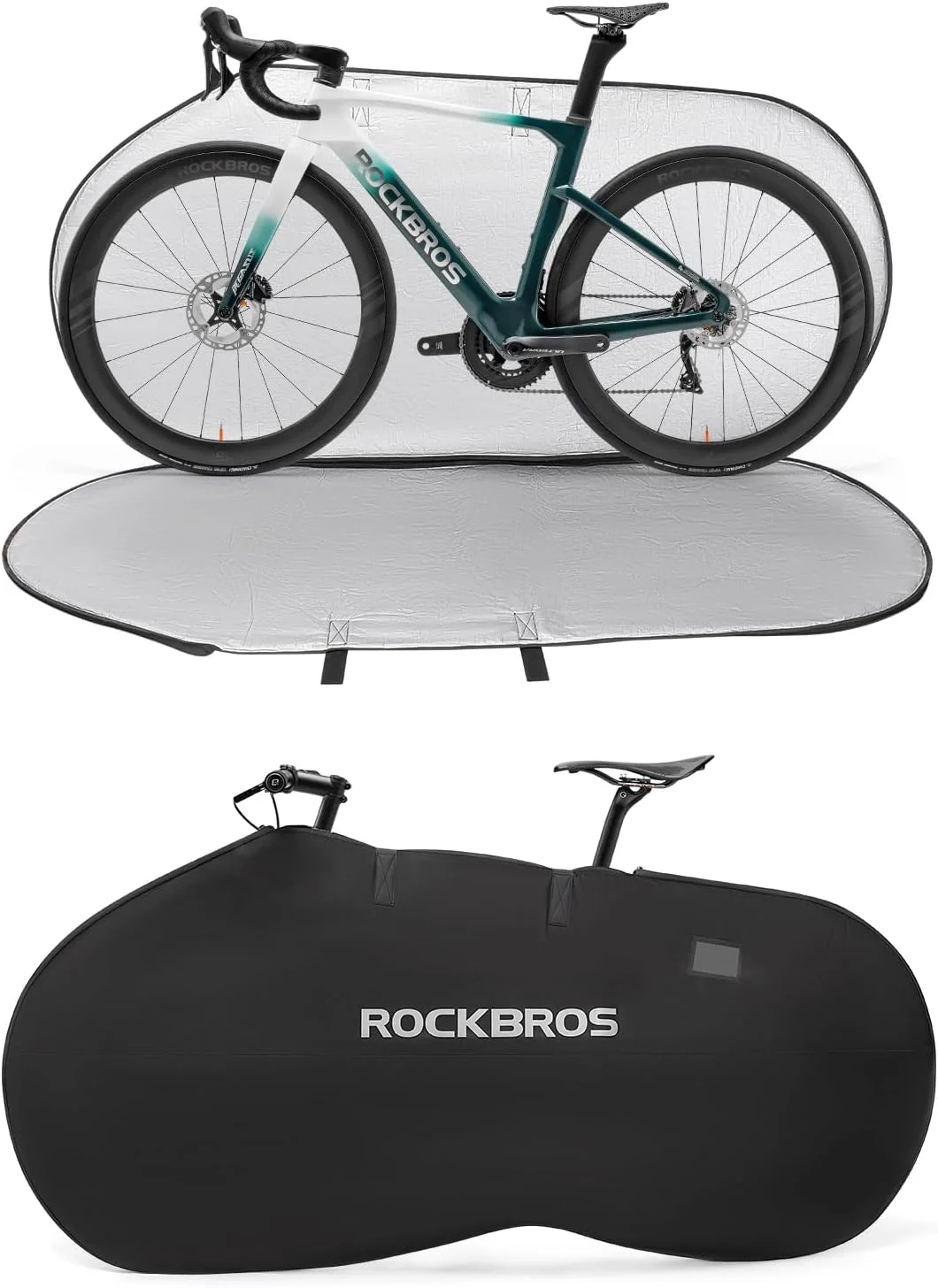 روکش چرخ دوچرخه راک بروز برای حمل و نقل، مسافرت، فضای باز و داخل خانه، کیف نگهداری دوچرخه ضد گرد و غبار و ضد آب برای دوچرخه کوهستانی 26 اینچی و دوچرخه جاده