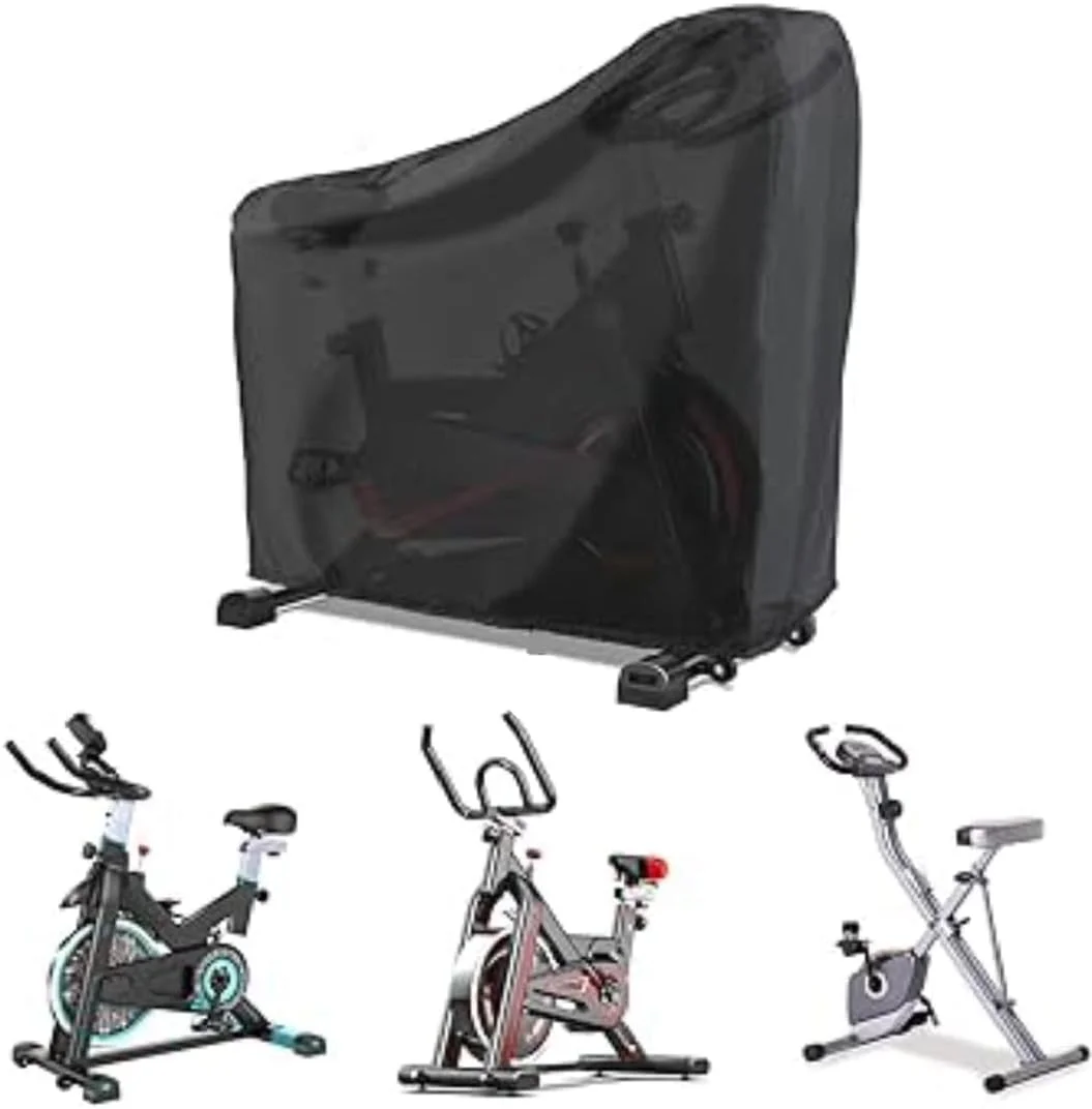روکش دوچرخه ثابت، روکش محافظ ضد آب و ضد گرد و غبار پارچه ای مناسب برای استفاده در داخل یا خارج از منزل (مشکی) روکش دوچرخه ثابت، روکش محافظ ضد آب و ضد گرد و غبار پارچه ای مناسب برای استفاده در داخل یا خارج از منزل (مشکی)