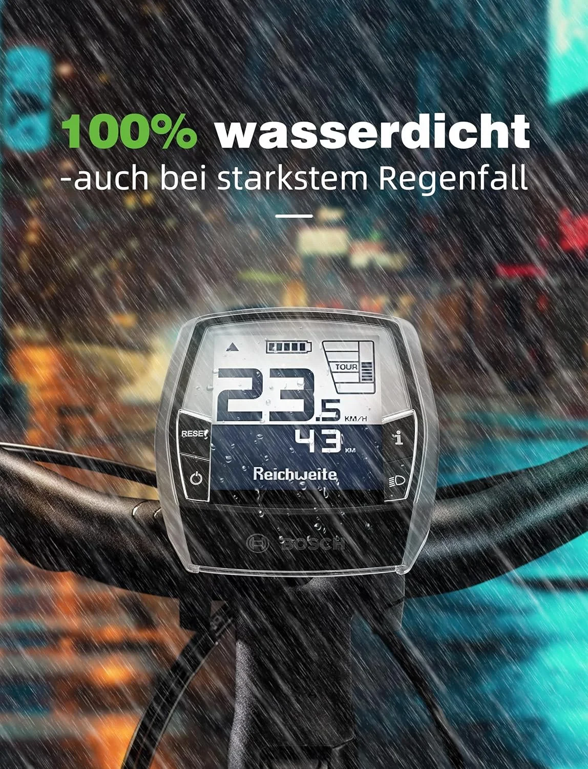 محافظ صفحه نمایش دوچرخه برقی برای صفحه نمایش بوش Intuvia - محافظت در برابر گرد و غبار، سنگ و آب - روکش محافظ صفحه نمایش لوازم جانبی دوچرخه برقی