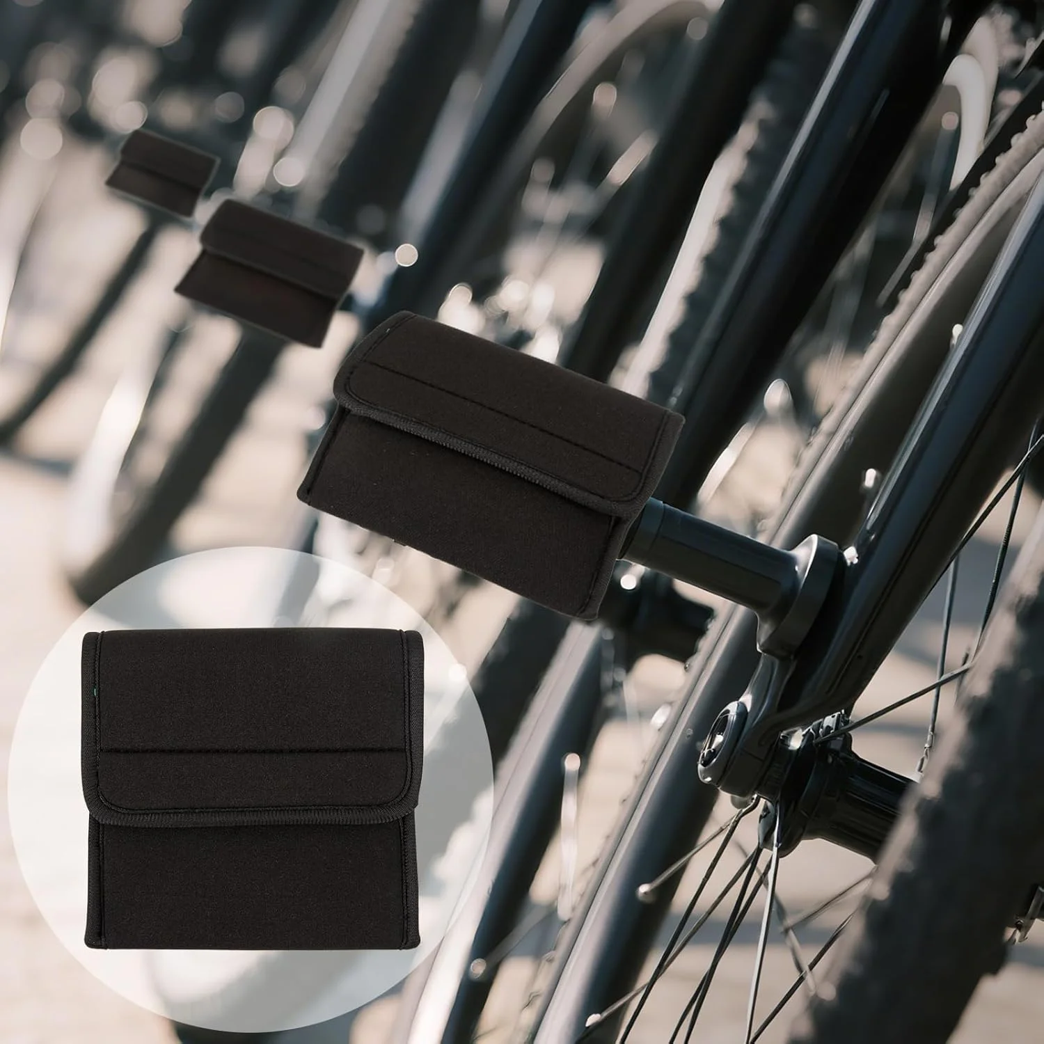 بسته 2 عددی روکش پدال دوچرخه نئوپرن، روکش پدال دوچرخه برای محافظت در هنگام حمل و نقل، مناسب برای دوچرخه تاشو، دوچرخه ثابت و بسته 2 عددی روکش پدال دوچرخه نئوپرن، روکش پدال دوچرخه برای محافظت در هنگام حمل و نقل، مناسب برای دوچرخه تاشو، دوچرخه ثابت و